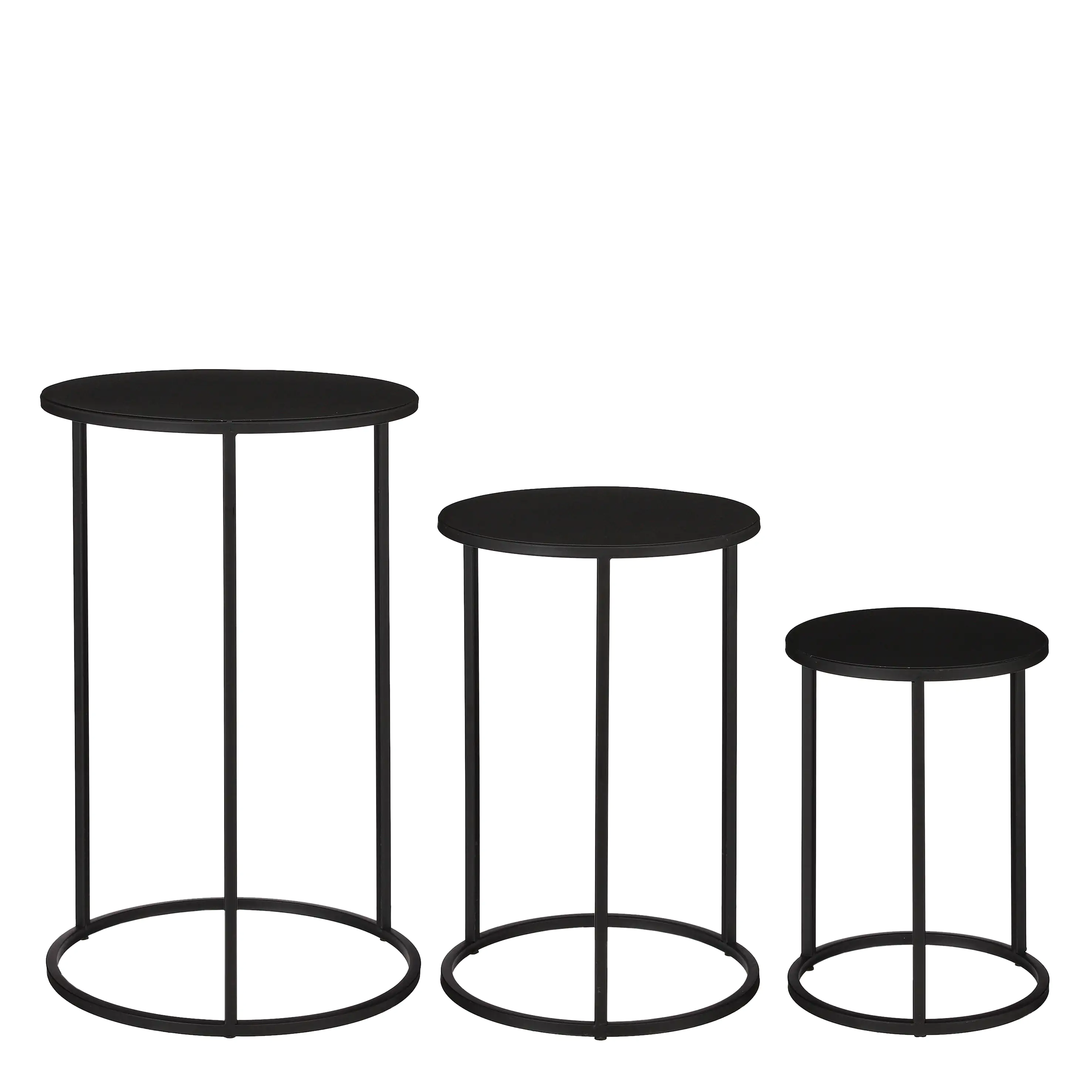 Mica Beistelltisch Quinty Ø 32 x H 50 cm schwarz