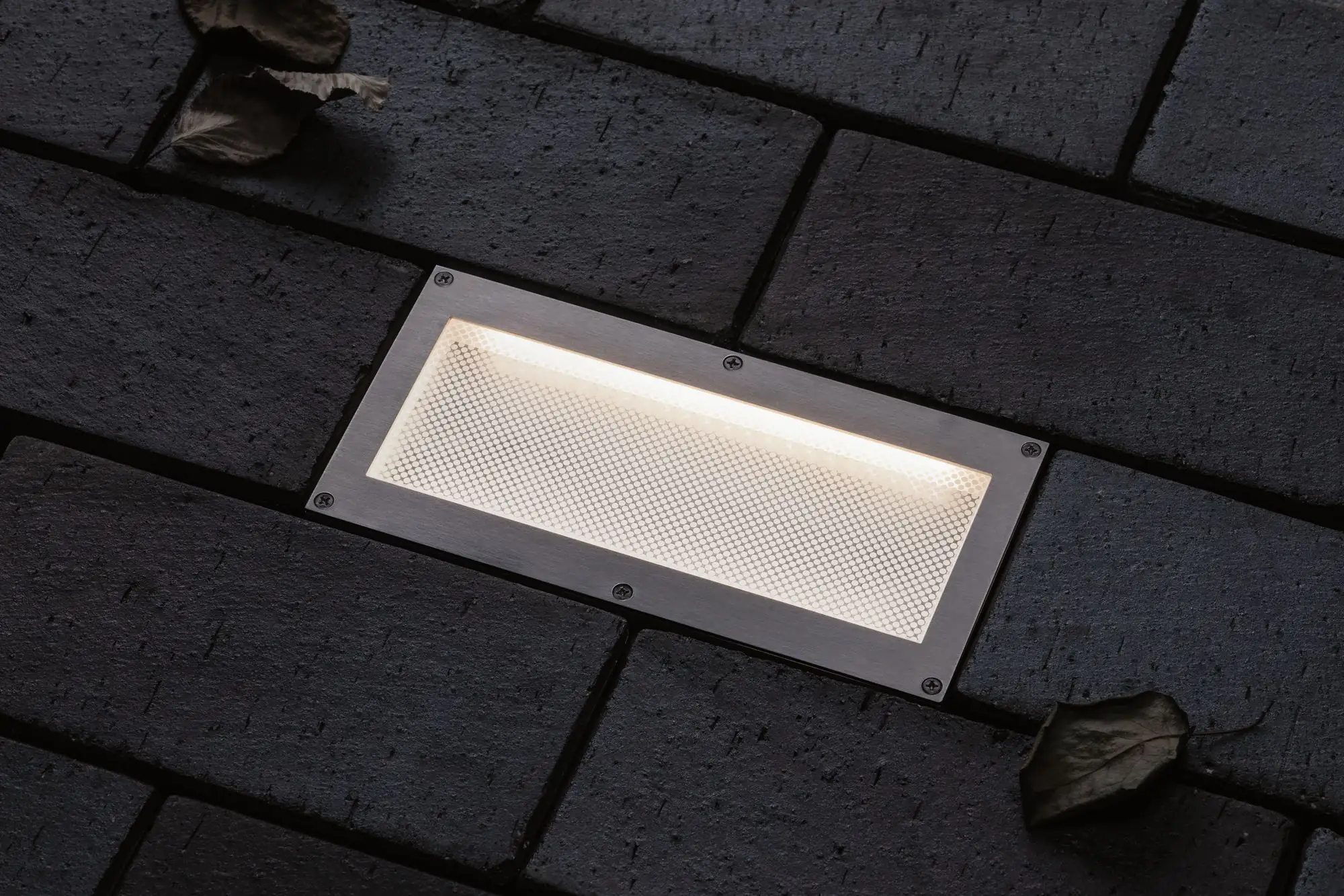 Paulmann LED Außen-Bodeneinbauleuchte Brick alu-grau 20 x 10 cm warmweiß