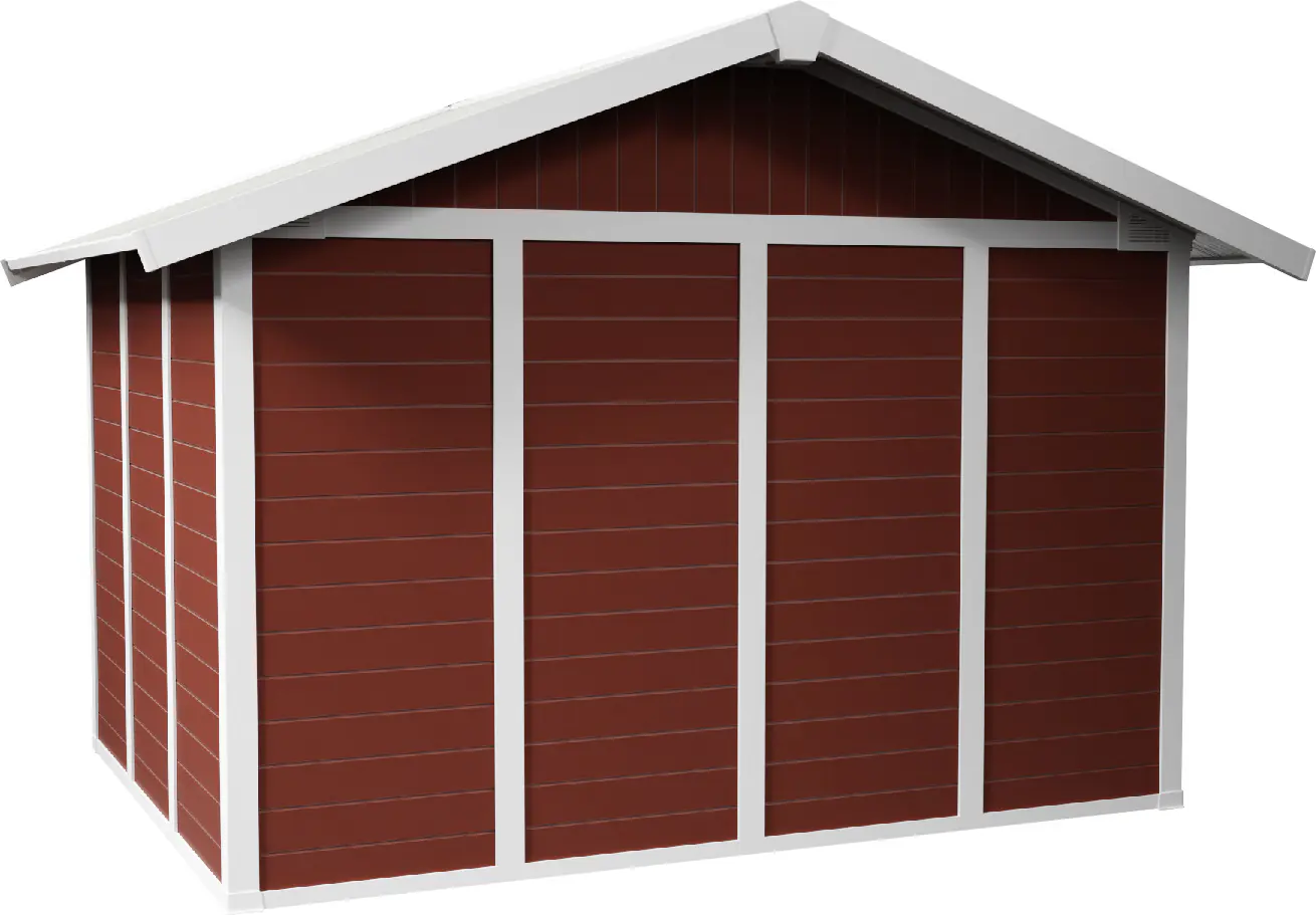 Grosfillex Gartenhaus Deco H 7,5 370 x 298 cm (inkl. Dachüberstand)
