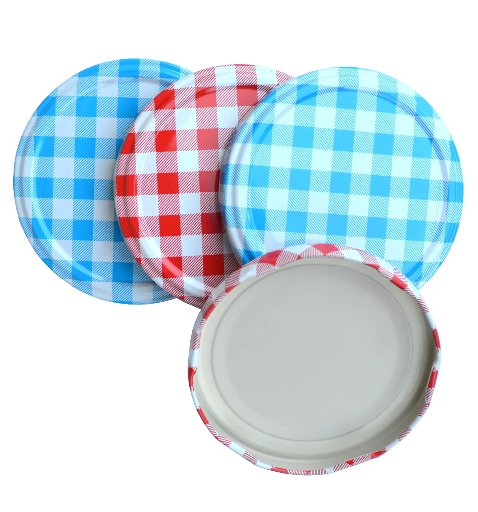 Vina Twist-Off-Deckel für Sturzgläser Karomuster Ø 82 mm