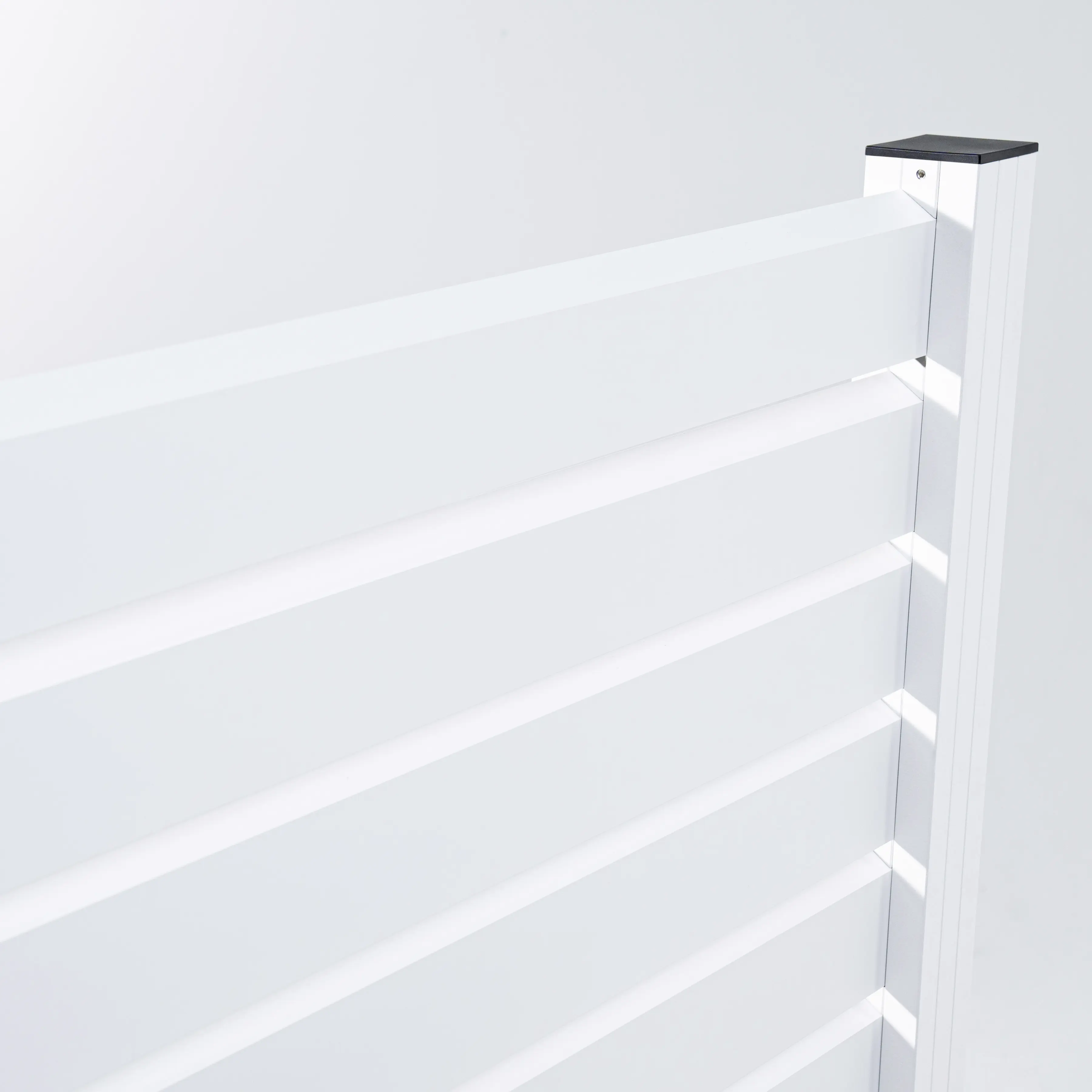 Ambiente Alu-Zaun Erweiterungsset Rhombus MINI 187 x 184,2 cm weiß
