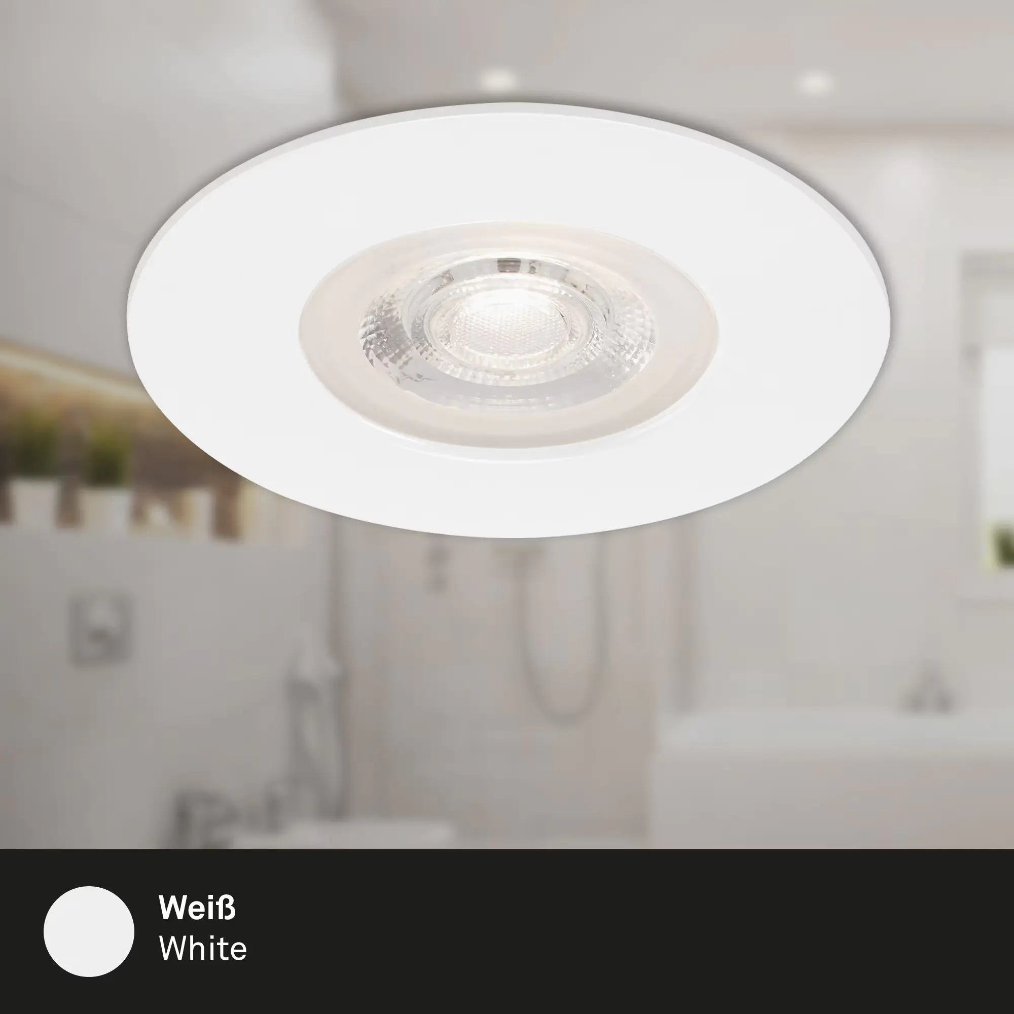 Briloner 3er Set LED Einbauleuchte Kulana weiß Ø 9 cm warmweiß dimmbar