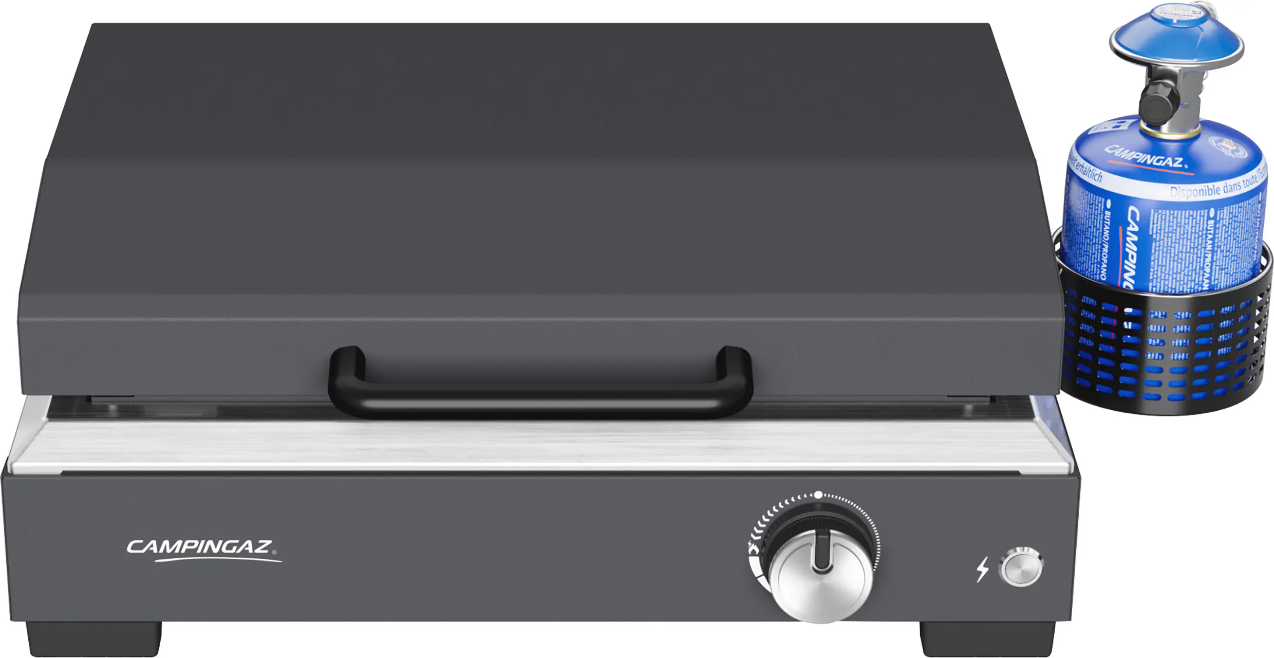 Campingaz Tischgrill Plancha Sigma mit Deckel 2,8 kW 66 x 46 x 51 cm silber-schwarz