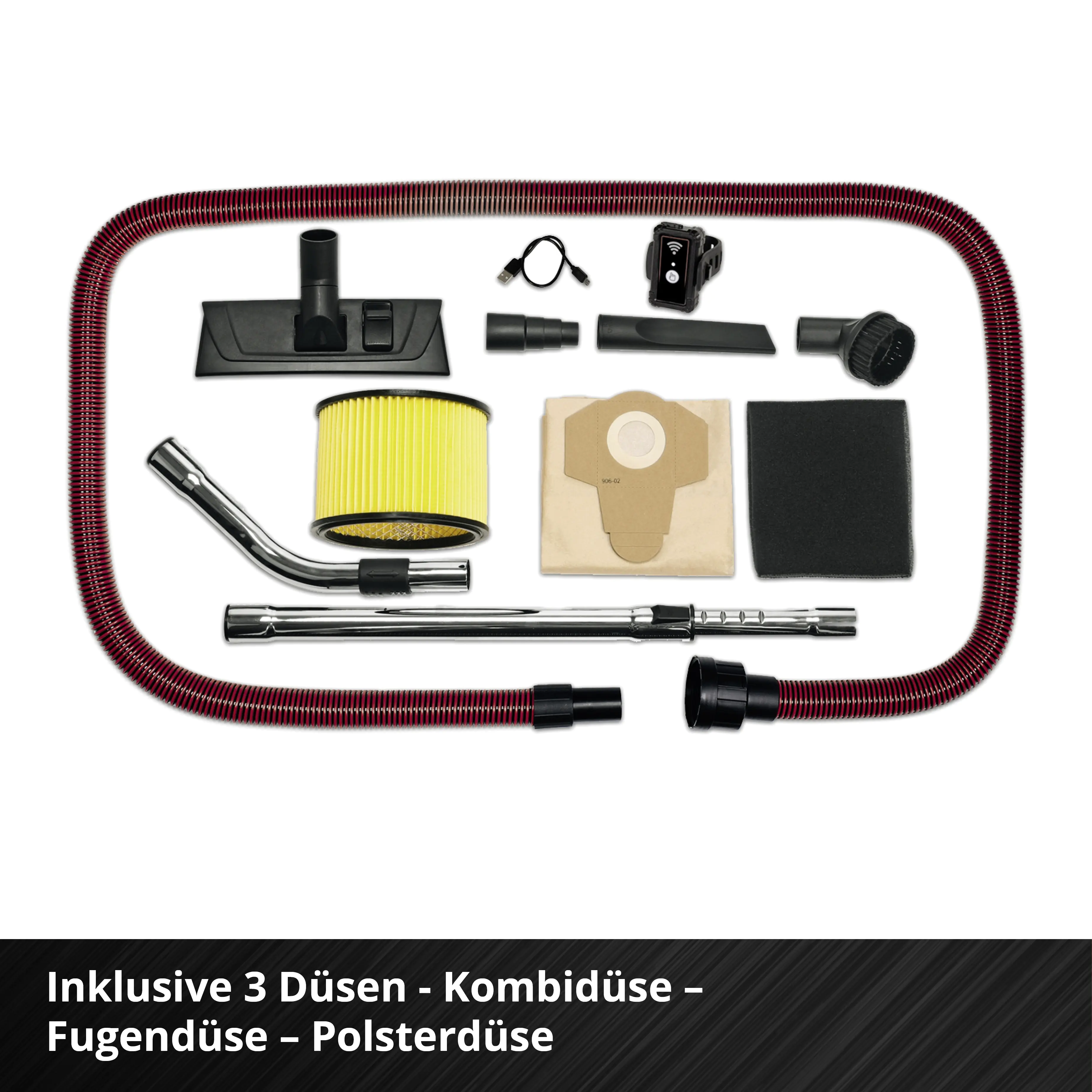 Einhell Professional Akku-Nass-Trockensauger TP-VC 36/30 S Auto Solo 36 V