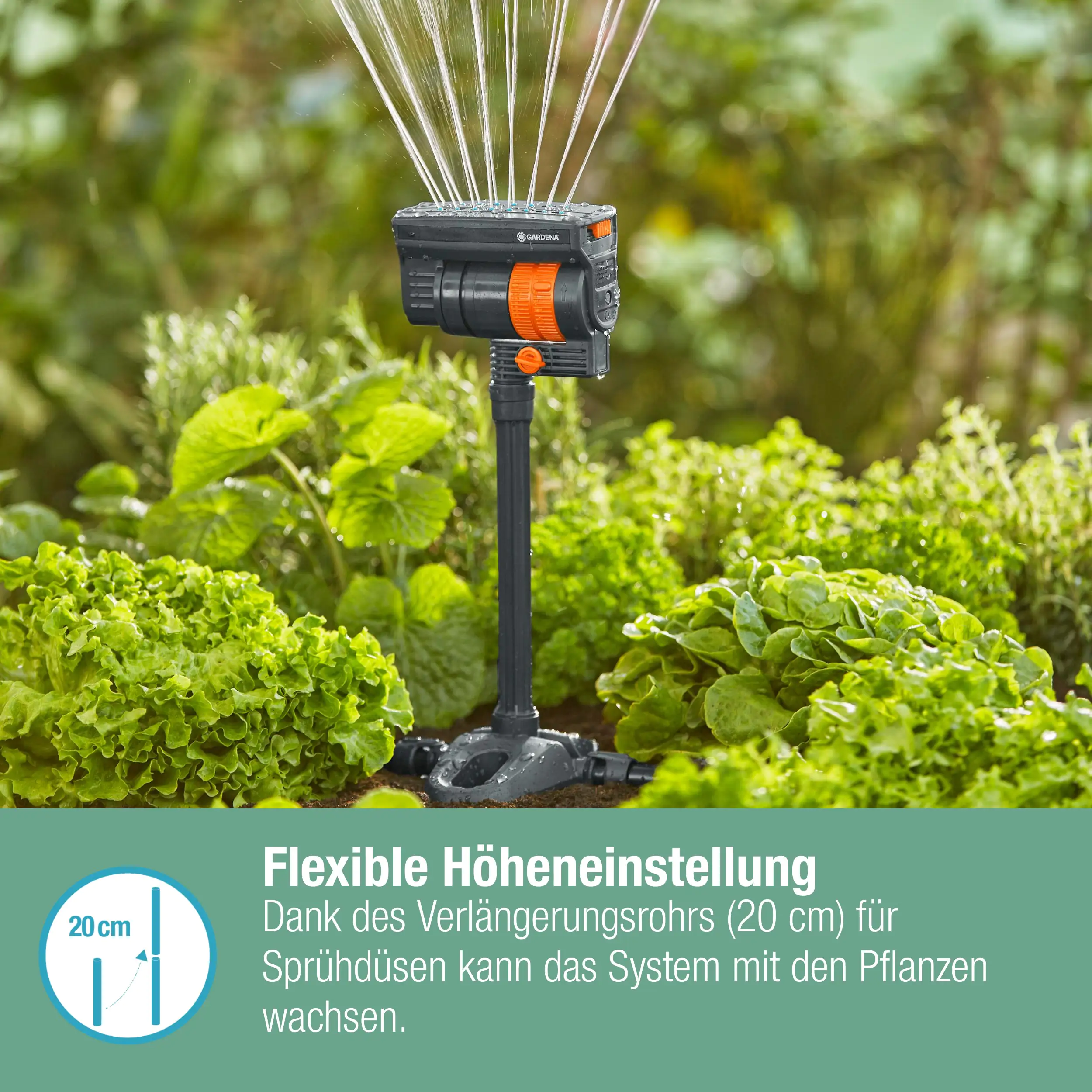 Gardena Viereckregner OS 90
