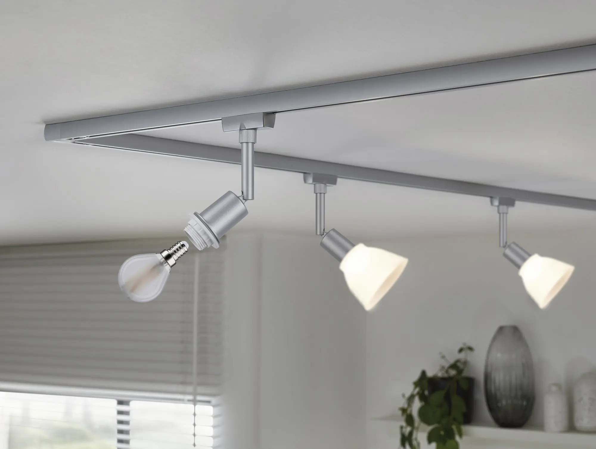 Paulmann URail DecoSystems Einzelspot E14 chrom matt max. 20 W
