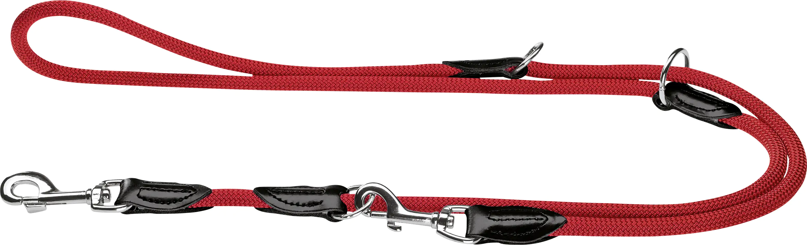 Hunter Hundeleine Führleine verstellbar Freestyle 2 m x 1 cm rot