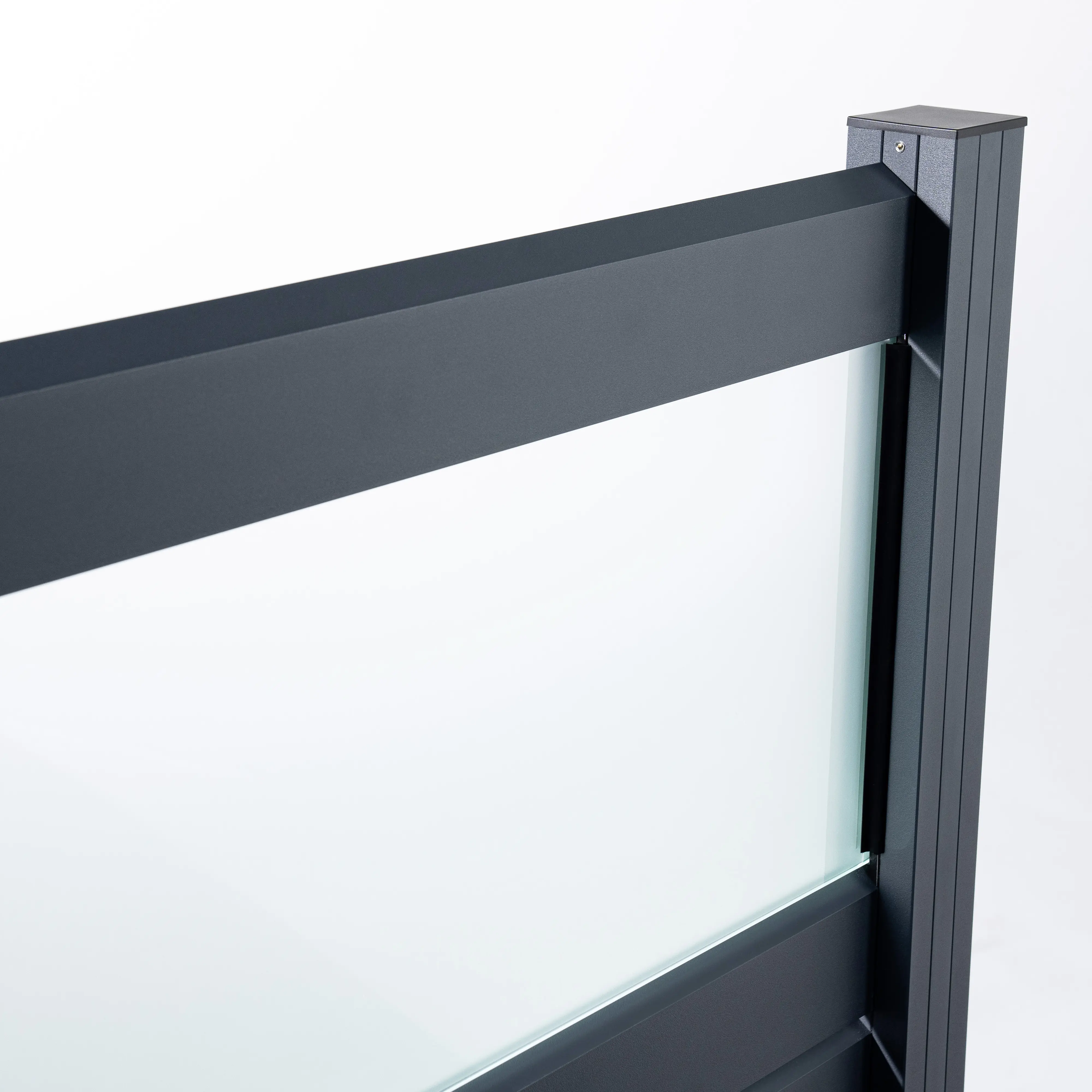 Ambiente Alu-Zaun Grundset Rhombus MINI 187 x 184,2 cm anthrazit 