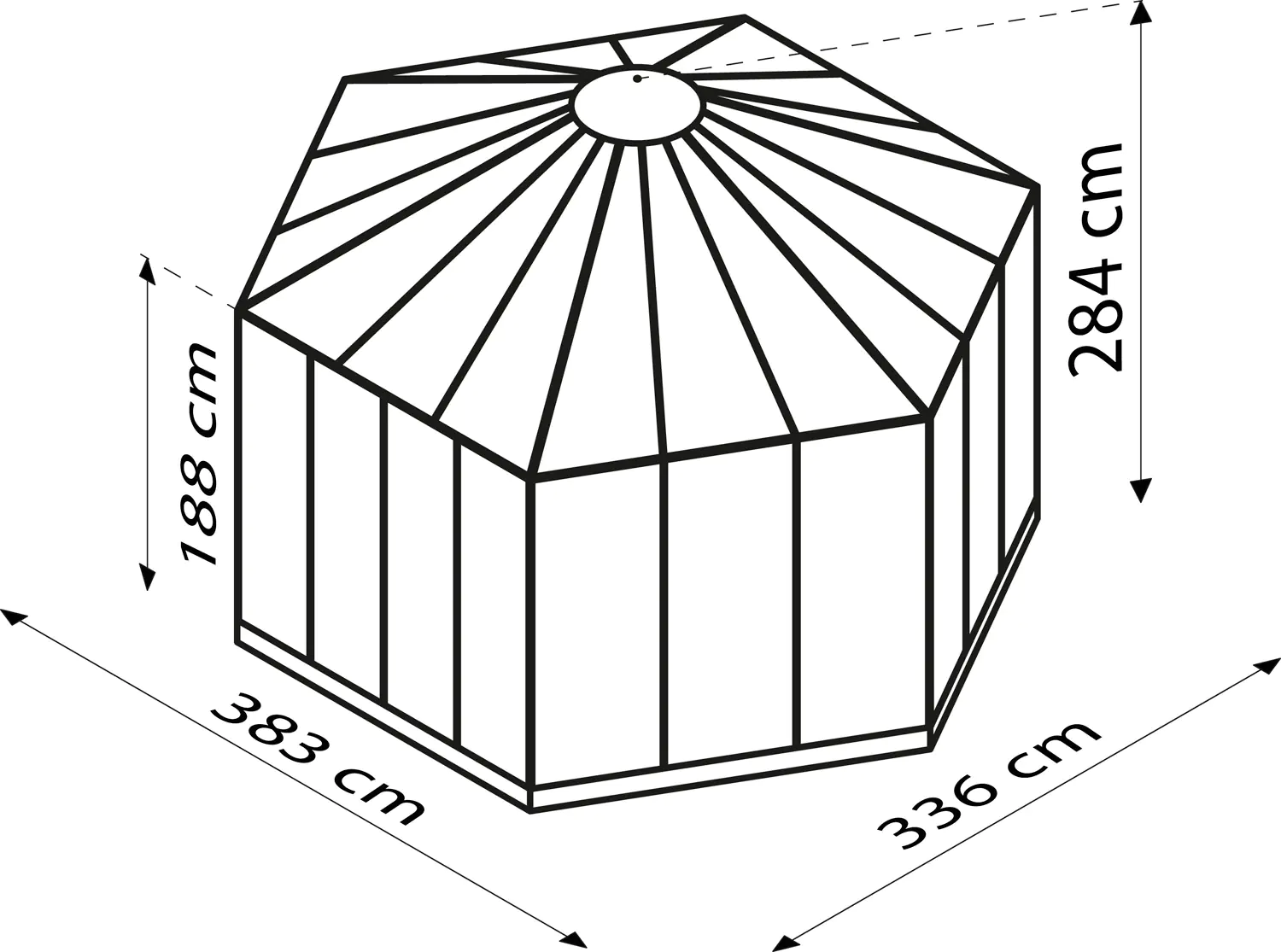 Vitavia Vogelvoliere Circus 9000, smaragd, 9,0 m²