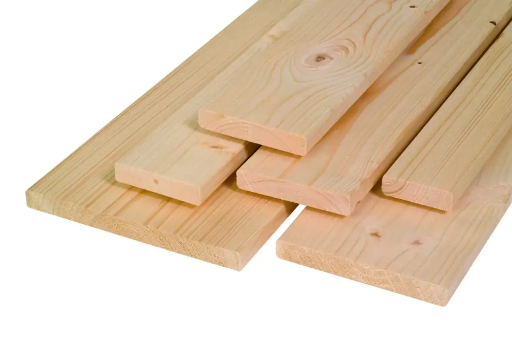 Glattkantbrett Fichte Tanne 200 x 10 cm 18 mm 4-seitig gehobelt