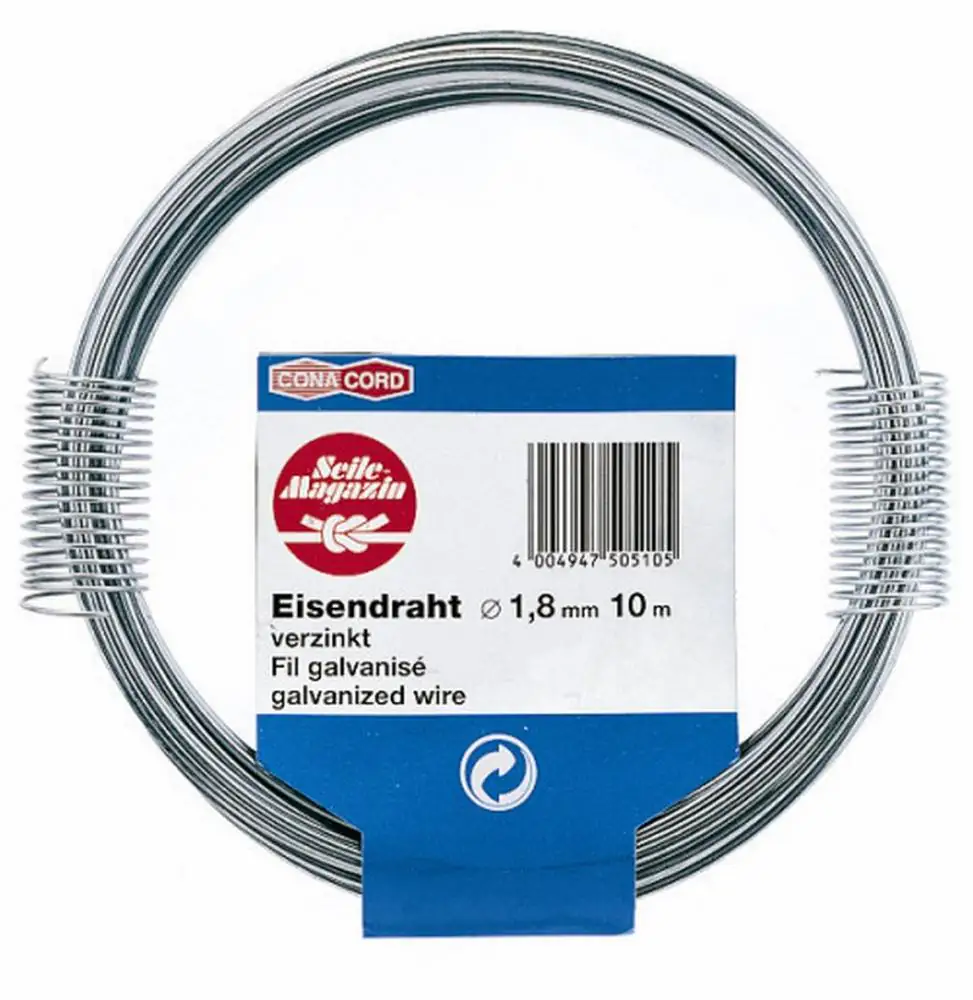 Conacord Eisendraht Ø 1,8 mm x 10 m verzinkt