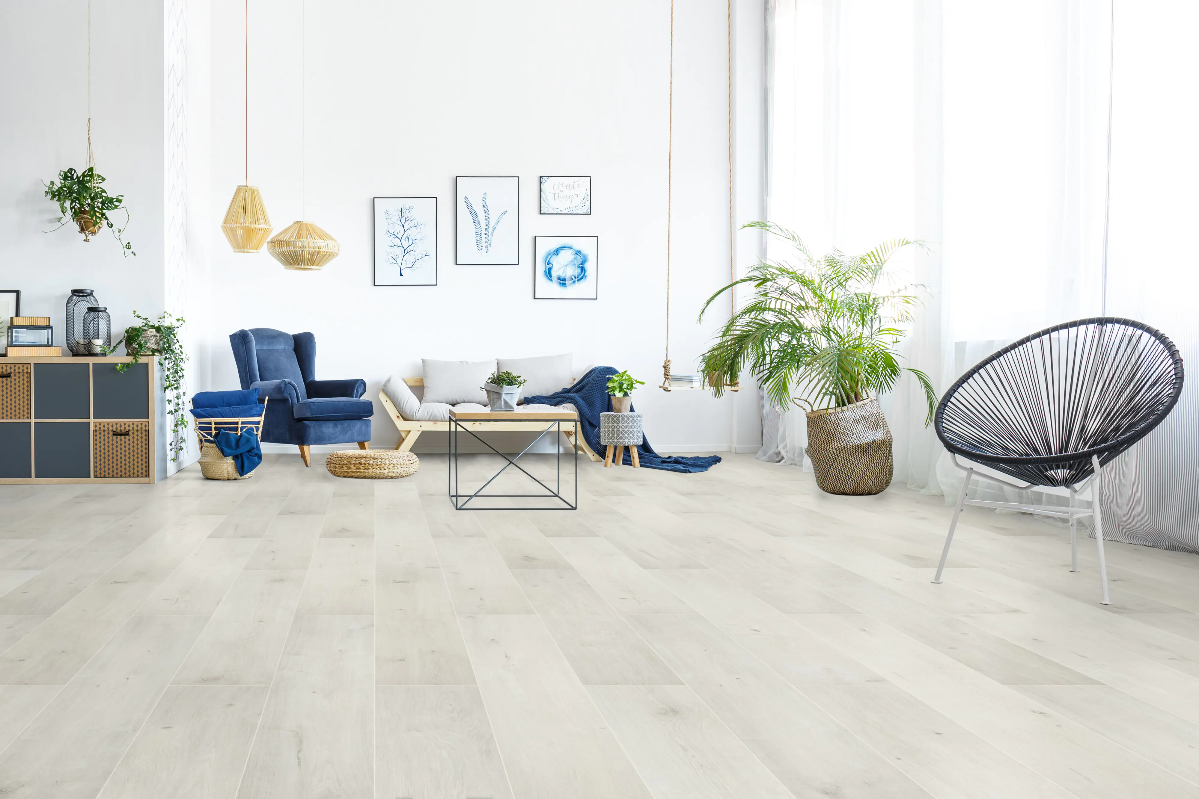 Classen Laminat Megaloc Aquaprotect 128,5 x 19,2 cm 8 mm Oak white mix
