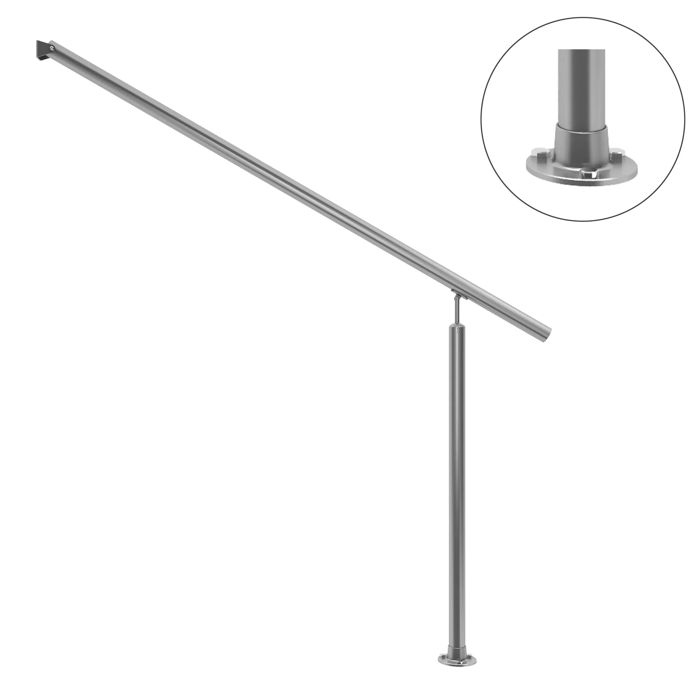 DOLLE Eingangsgeländer PS 510 Edelstahl 150 cm 1 Pfosten