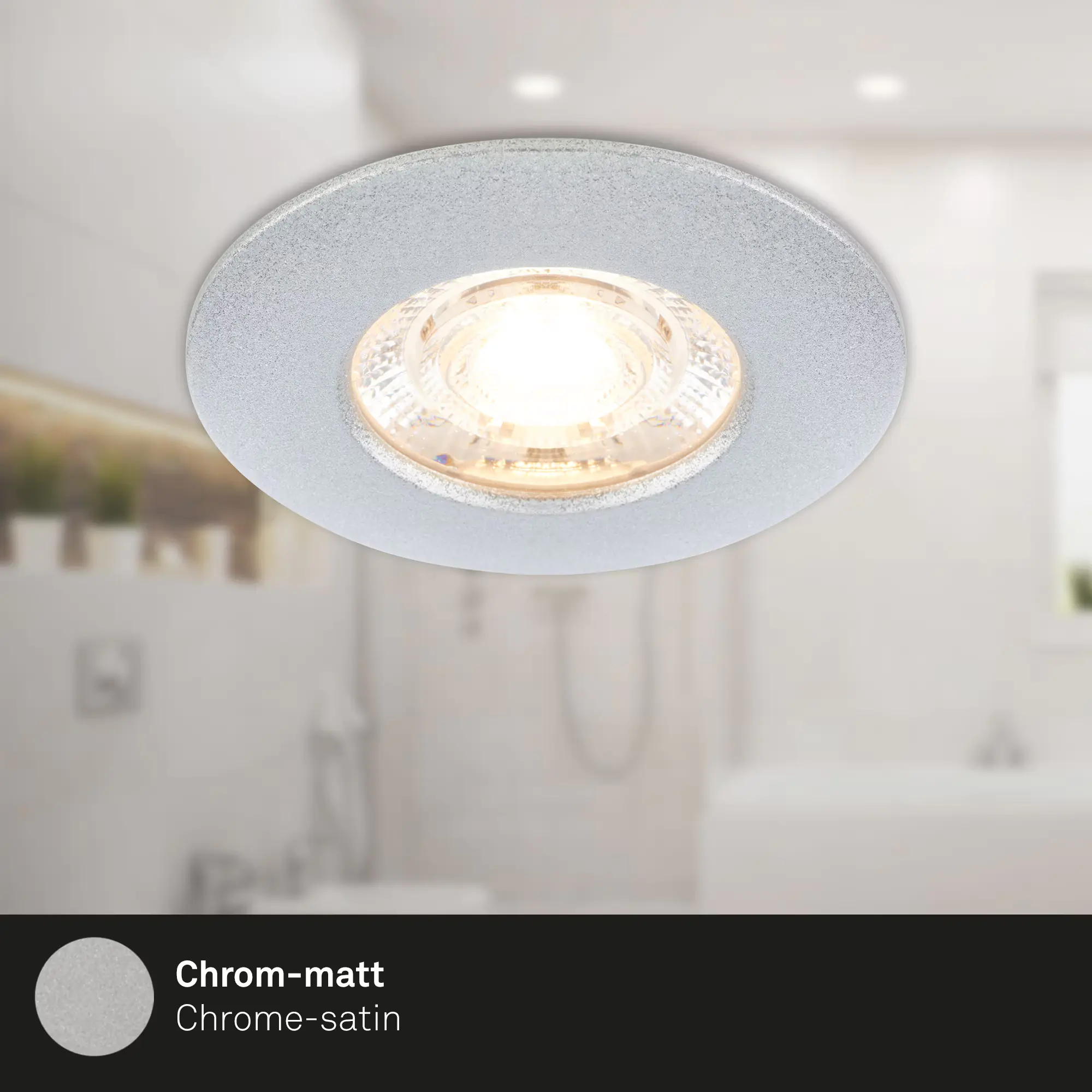 Briloner LED-Einbauleuchten Kulana Mini 3er Set 3,6W, 350lm chrom-matt