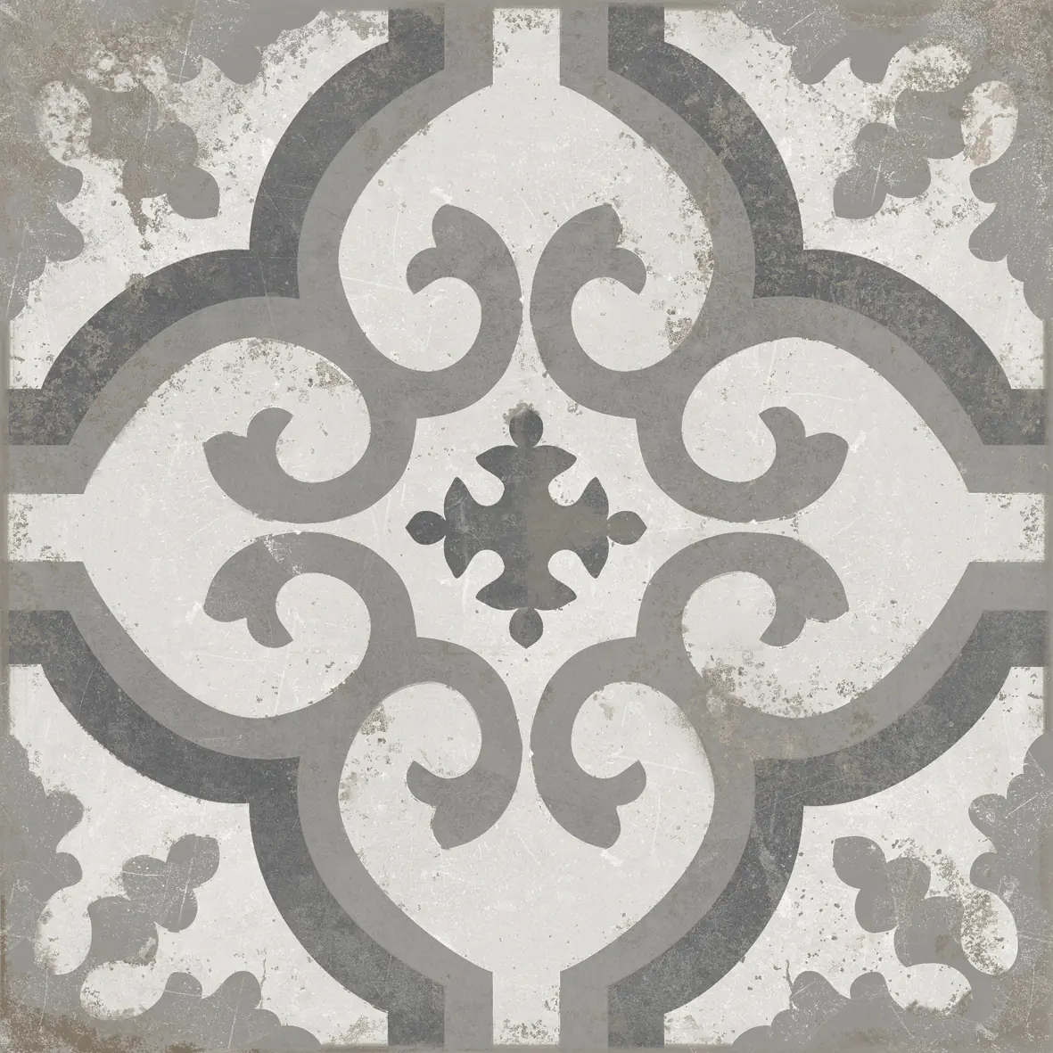 Bodenfliese Feinsteinzeug Zeta 20 x 20 cm grau