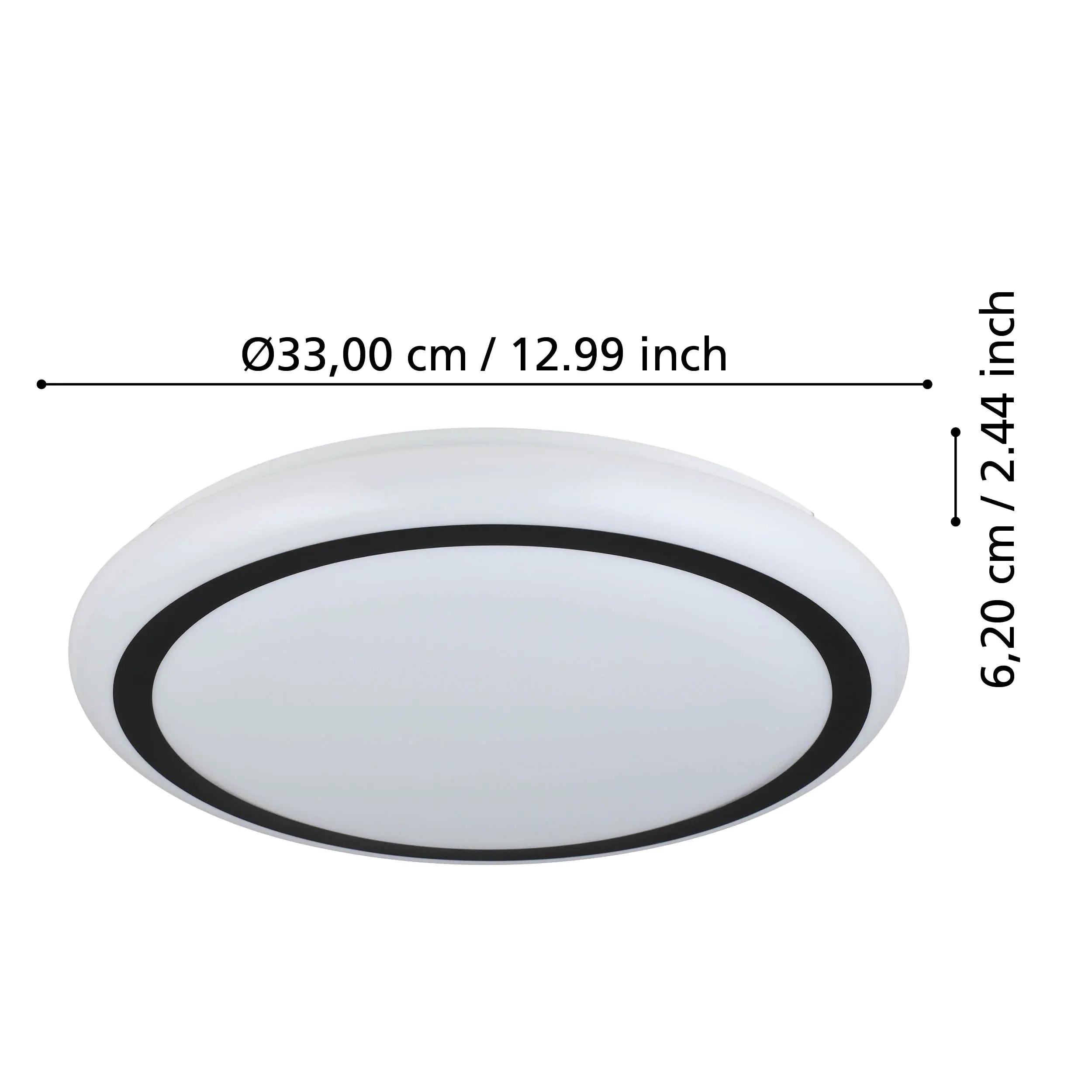 Eglo LED Deckenleuchte Capasso weiß Ø 34 cm