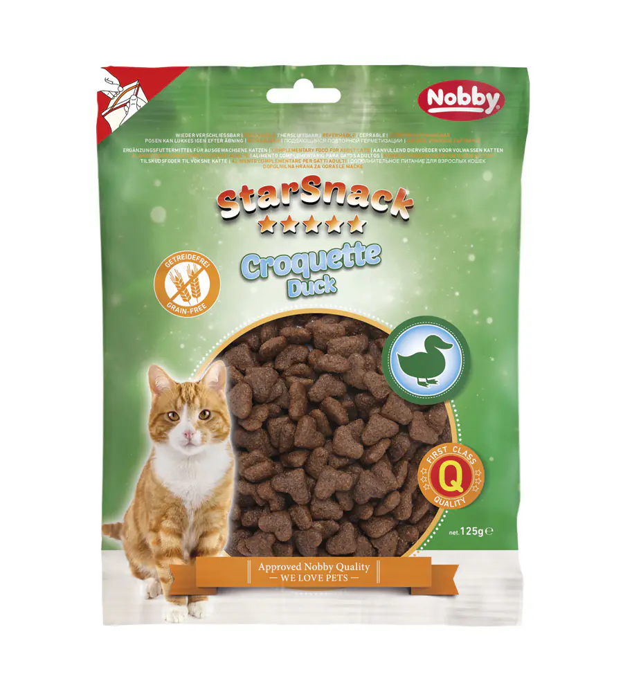 Nobby StarSnack Croquette Katzenleckerli Duck getreidefrei 125 g