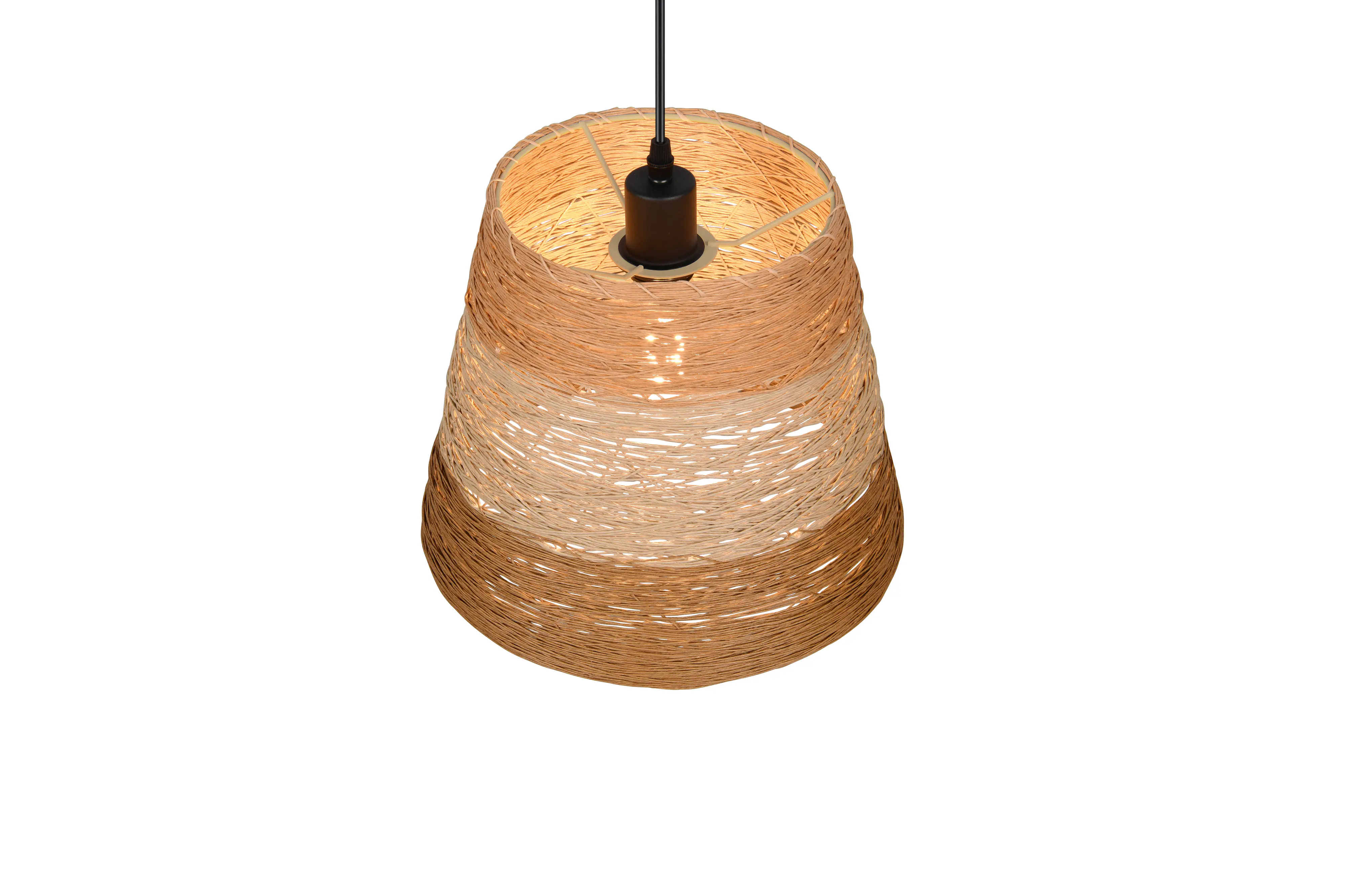 Trio Pendelleuchte Joeline Ø 30 cm schwarz matt
