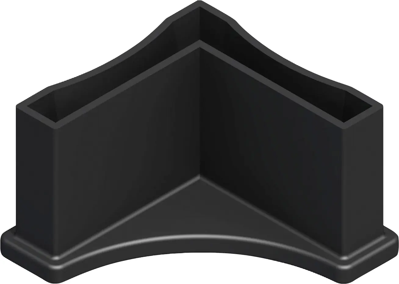 alfer Regalfuß 35.5 mm 35.5 mm PVC (Kunststoff) glatt schwarz