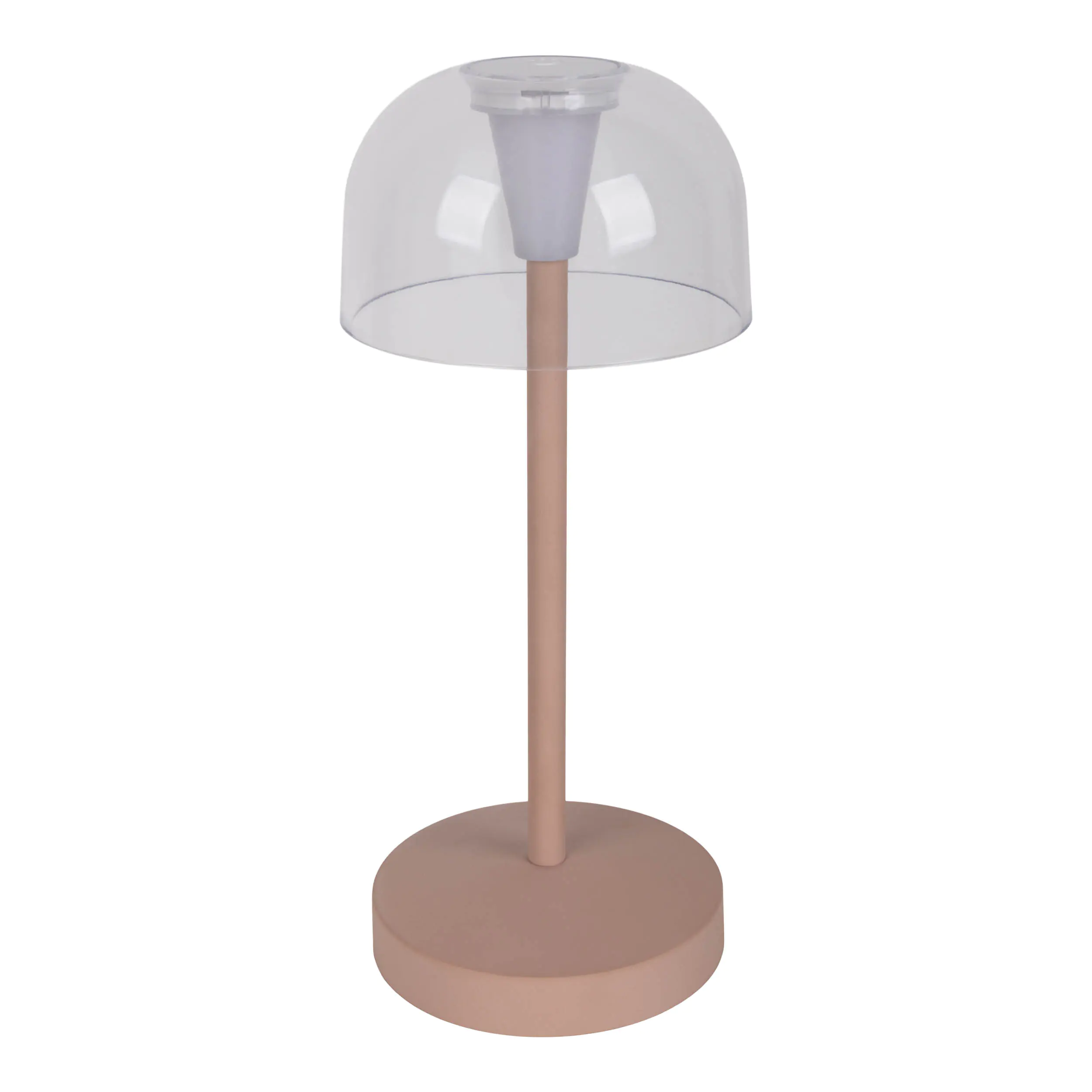 Light & More LED Akku-Tischleuchte Gomba beige dimmbar