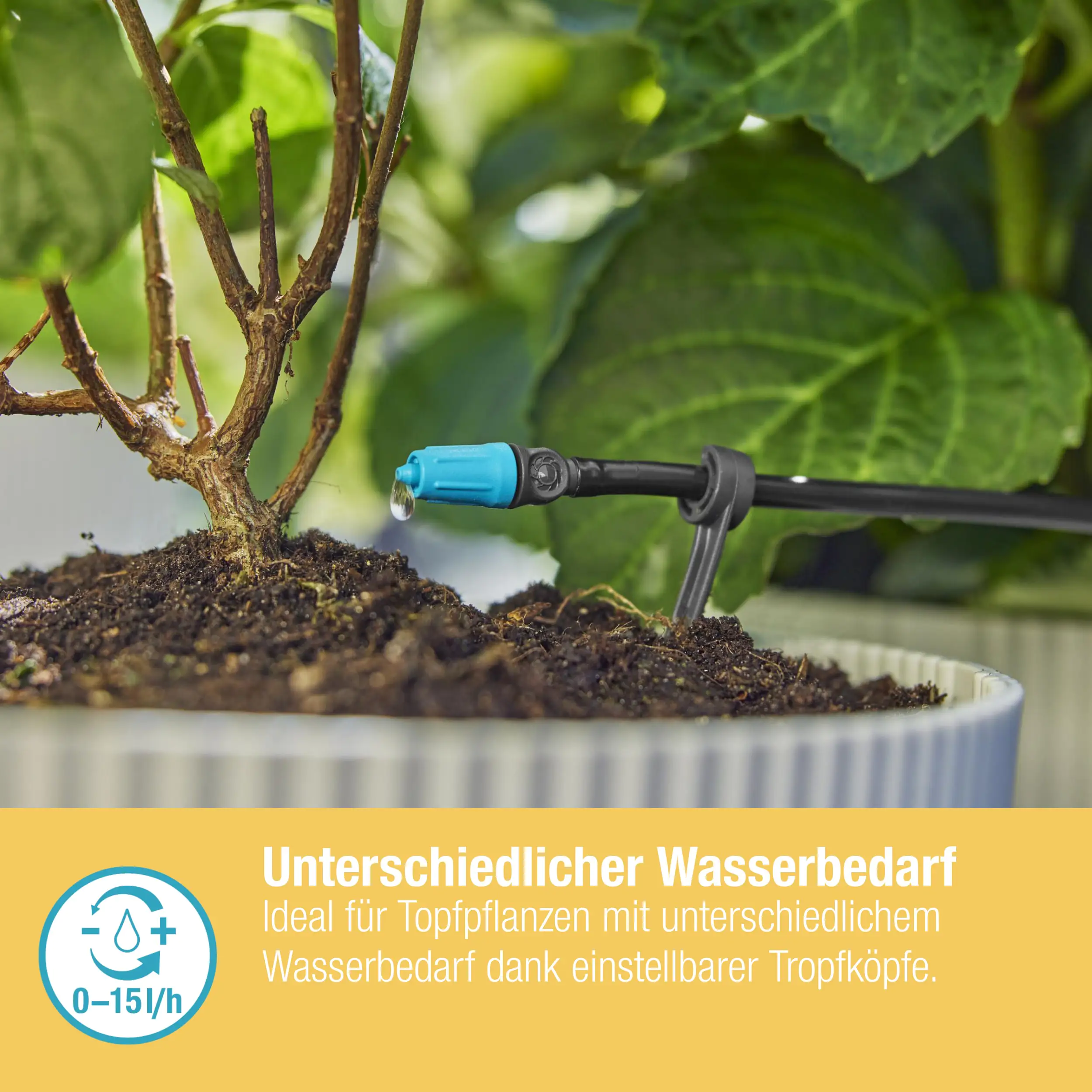 Gardena Bewässerungsset Terrasse für 30 Topfpflanzen