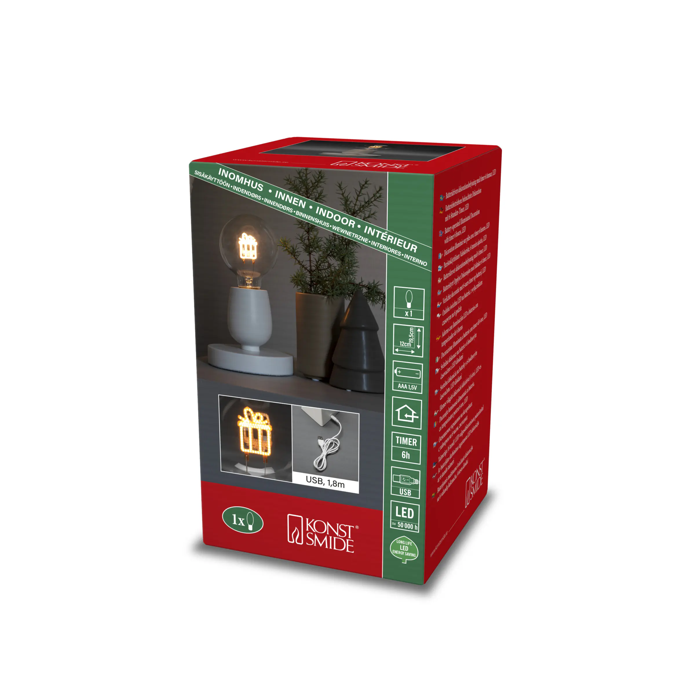 Konstsmide LED Tischleuchte Geschenk 1 Diode bernstein