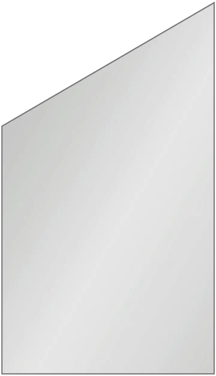 Ambiente Glaszaun Dekor 84 schräg 103 x 120/180 cm gehärtetes 8 mm Glas