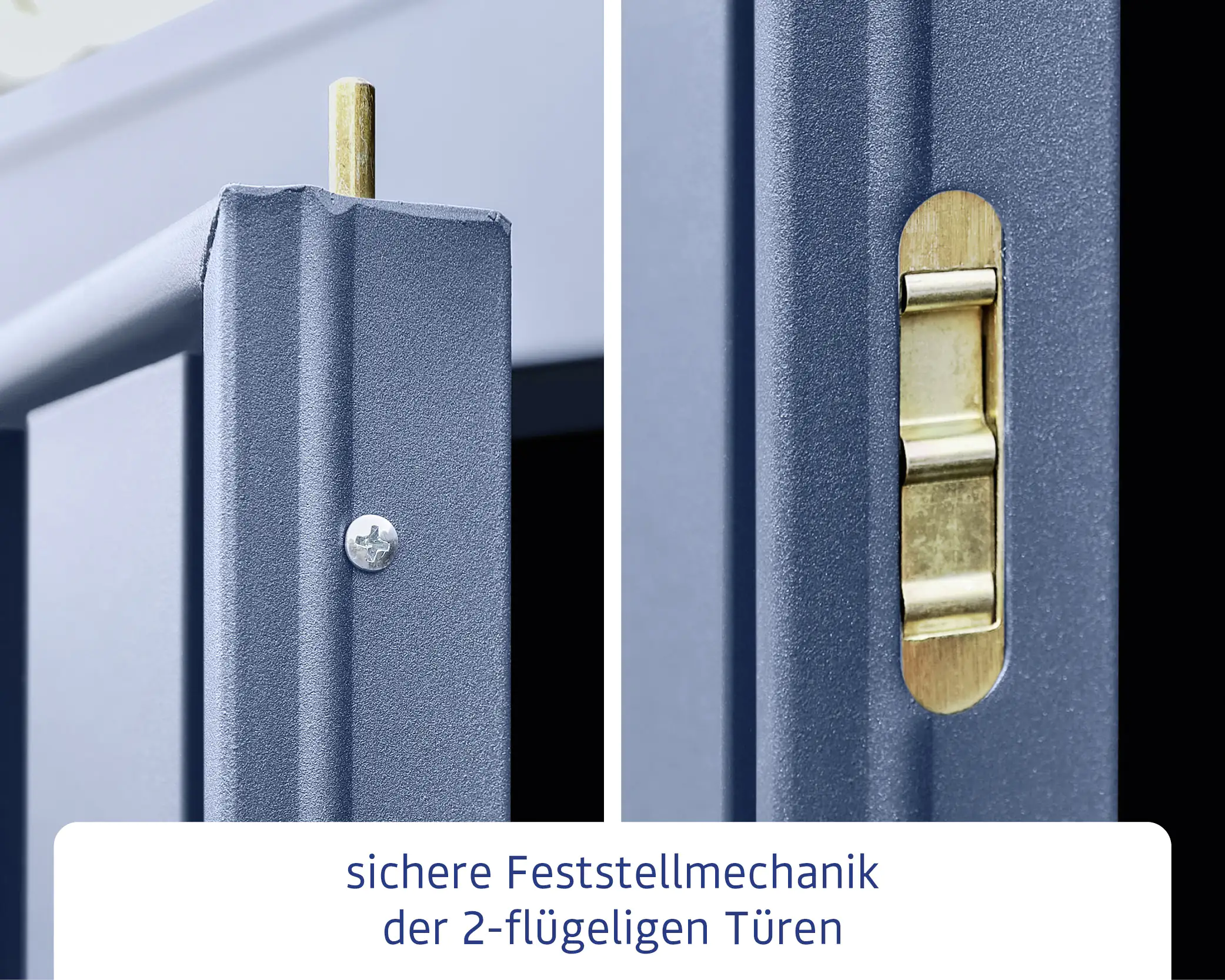 EcoStar Gerätehaus Trend-S Typ 2 258,8 x 247,7 x 216 cm taubenblau