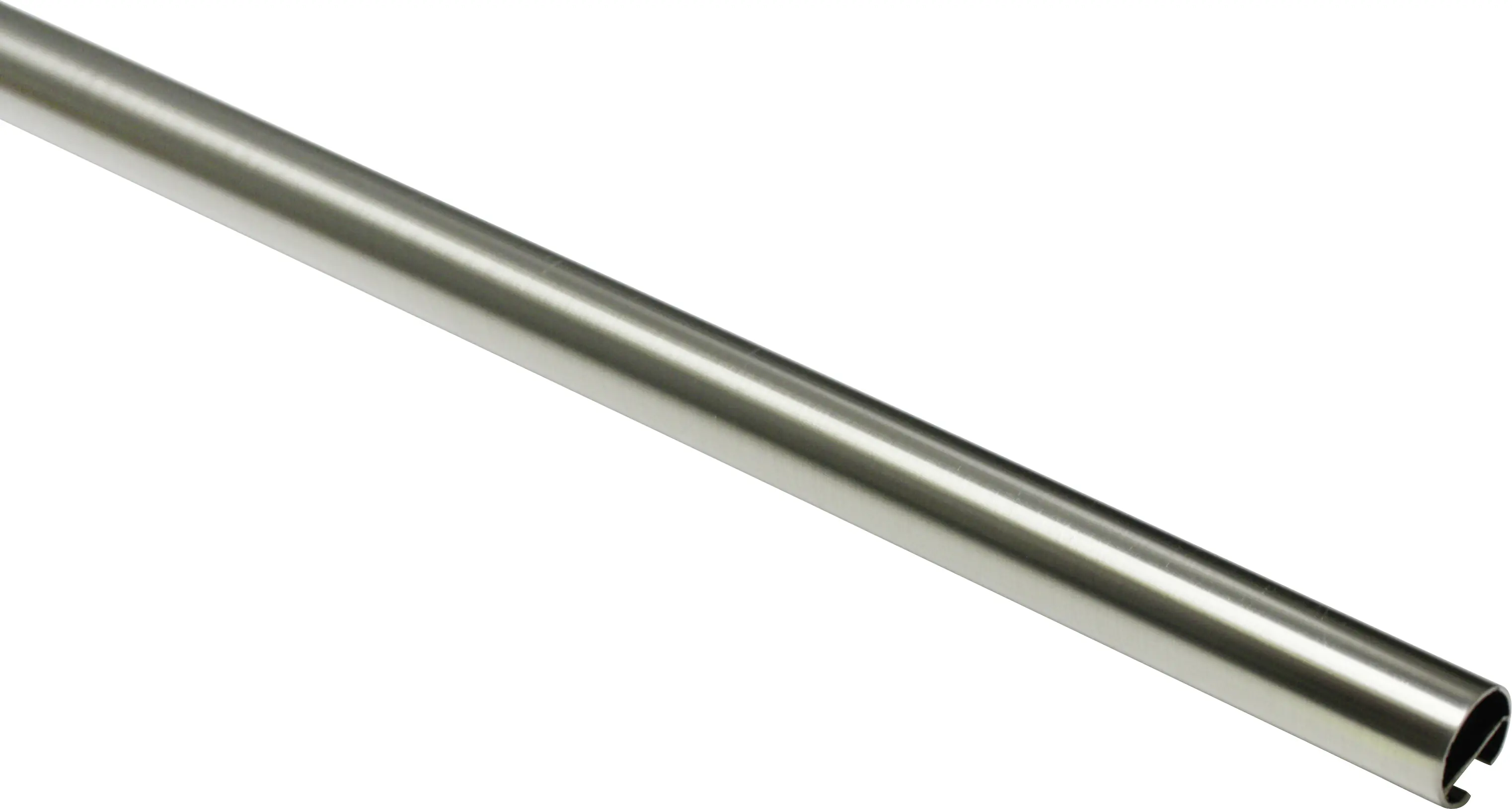 Gardinia Gardinenstange mit Innenlauf Chicago 20 mm edelstahl-optik 240 cm