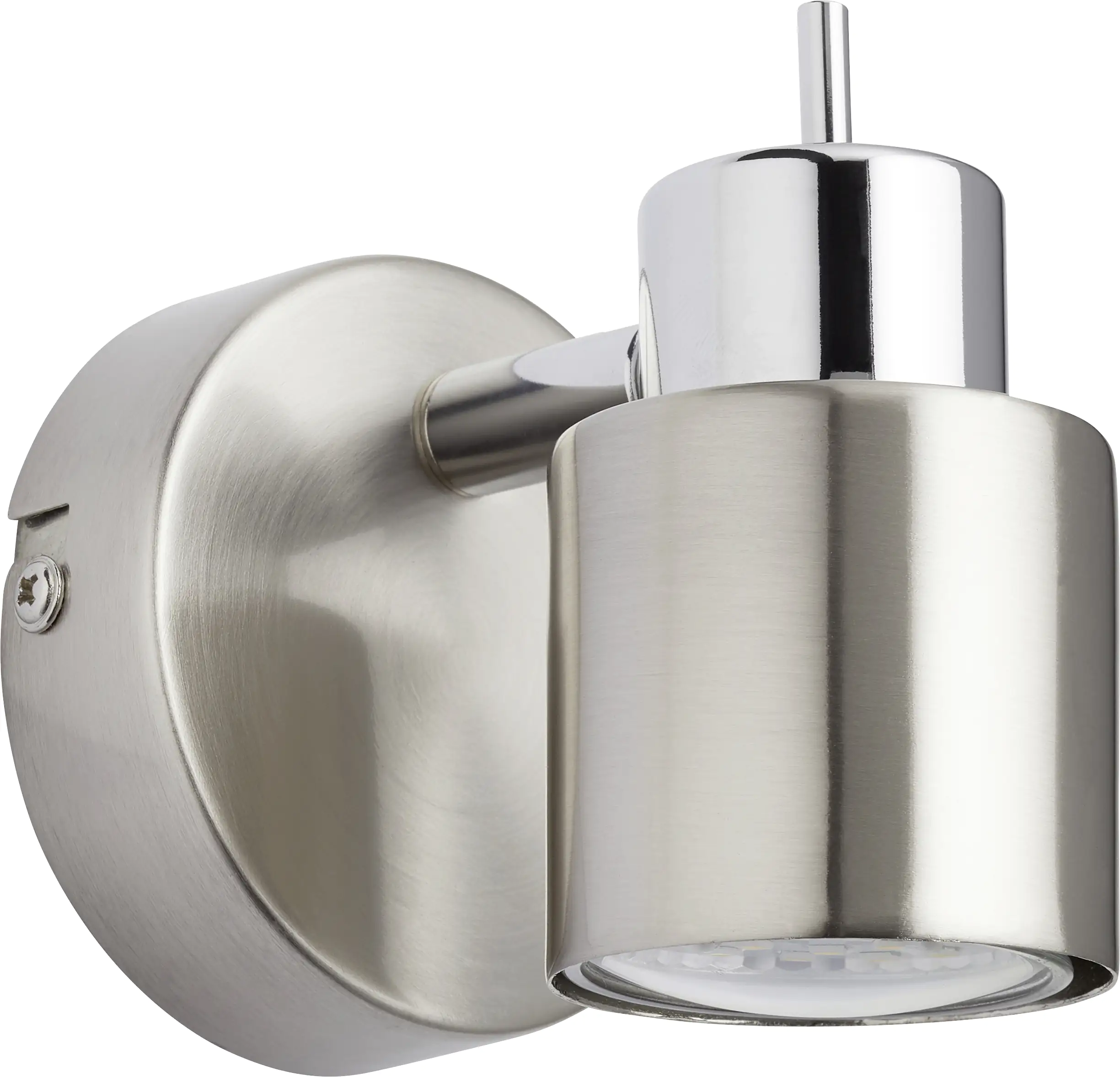 Brilliant 1er Spot Andres nickel-chrom 12 x 8 cm GU10, 10 W, nickel-chrom
