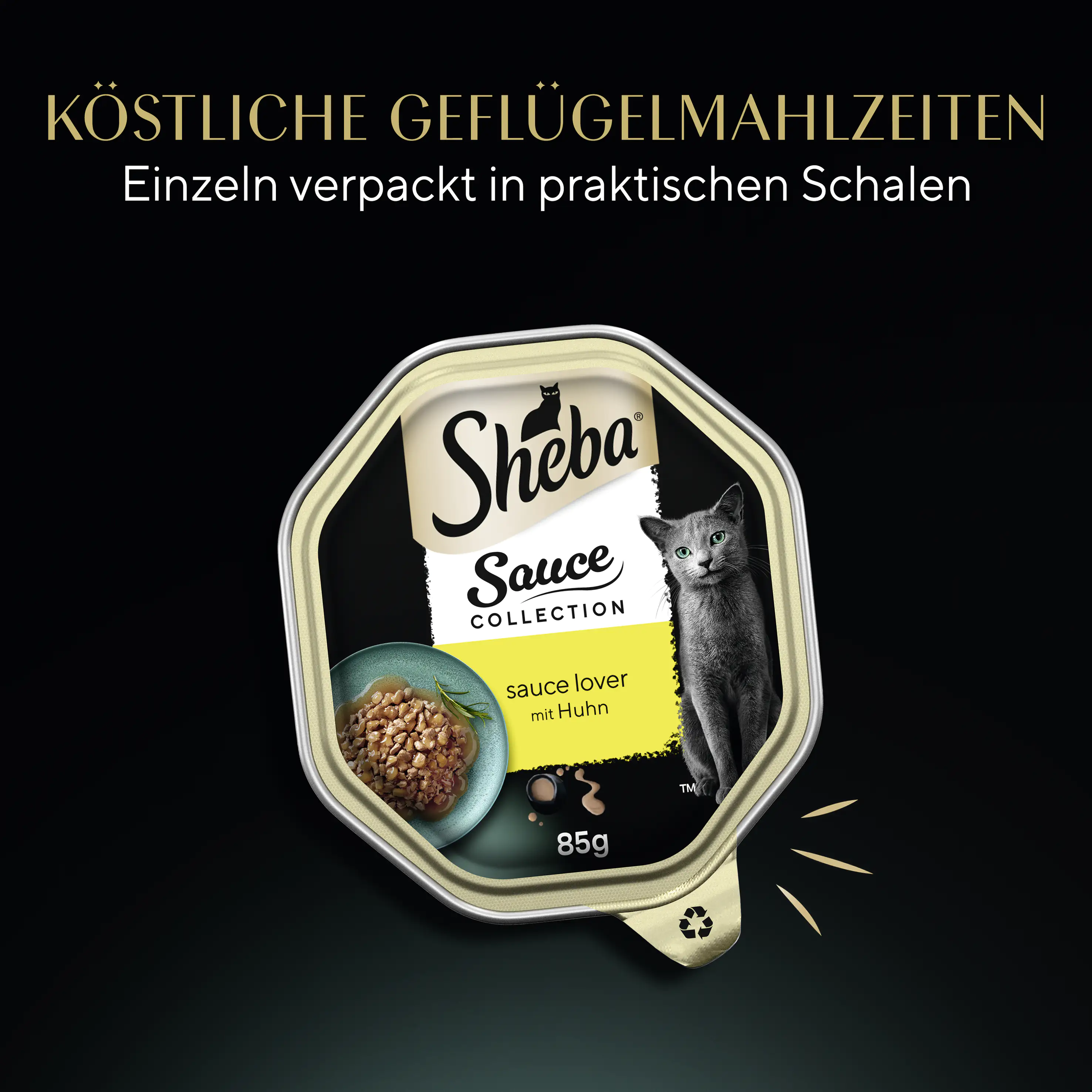 Sheba Sauce Collection Katzennassfutter Adult 85 g Sauce Lover mit Huhn