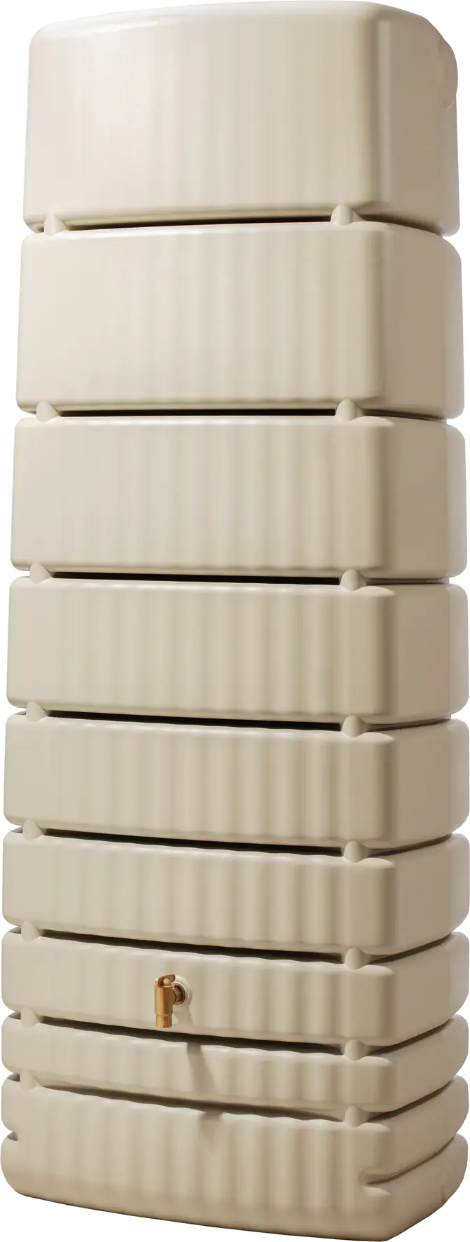 4rain Regenwasser-Wandtank Slim sandbeige 650 L
