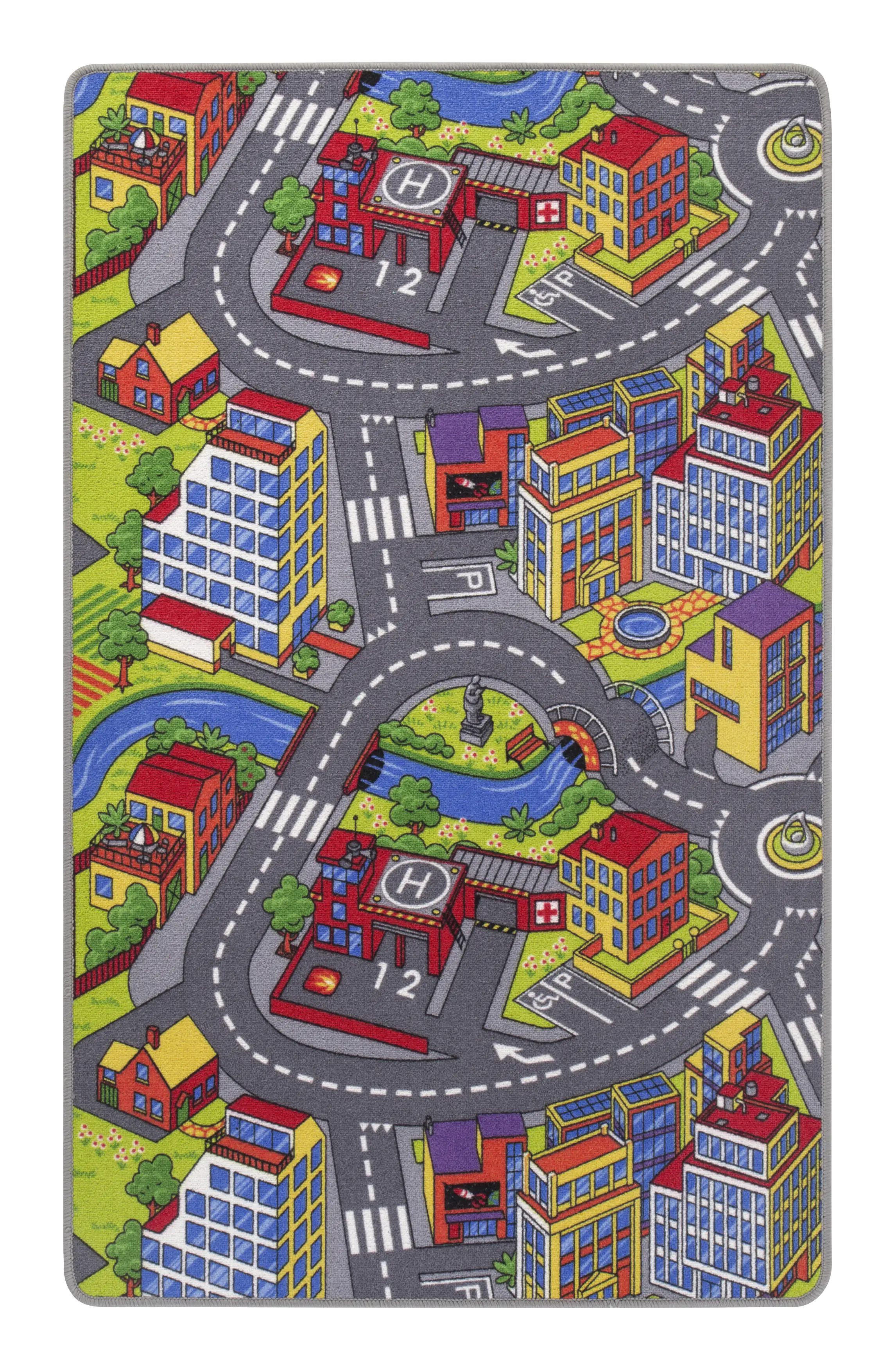 Andiamo Kinderteppich Straßenteppich 165 x 100 cm