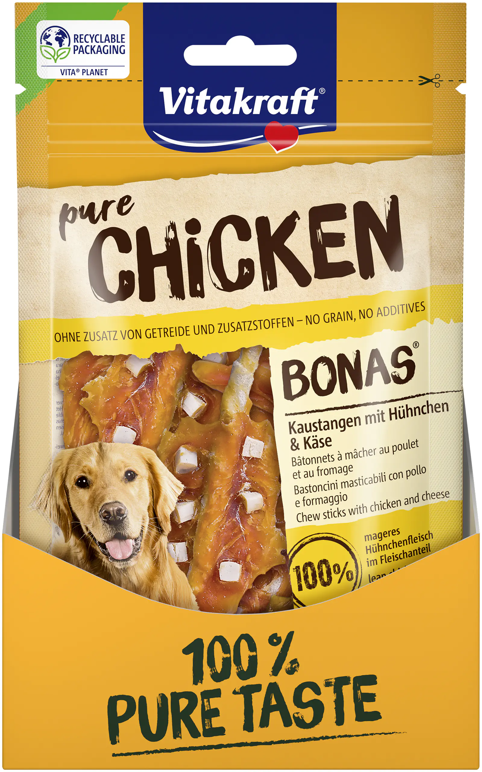 Vitakraft CHICKEN Bonas®Kaustange Huhn & Käse 80 g