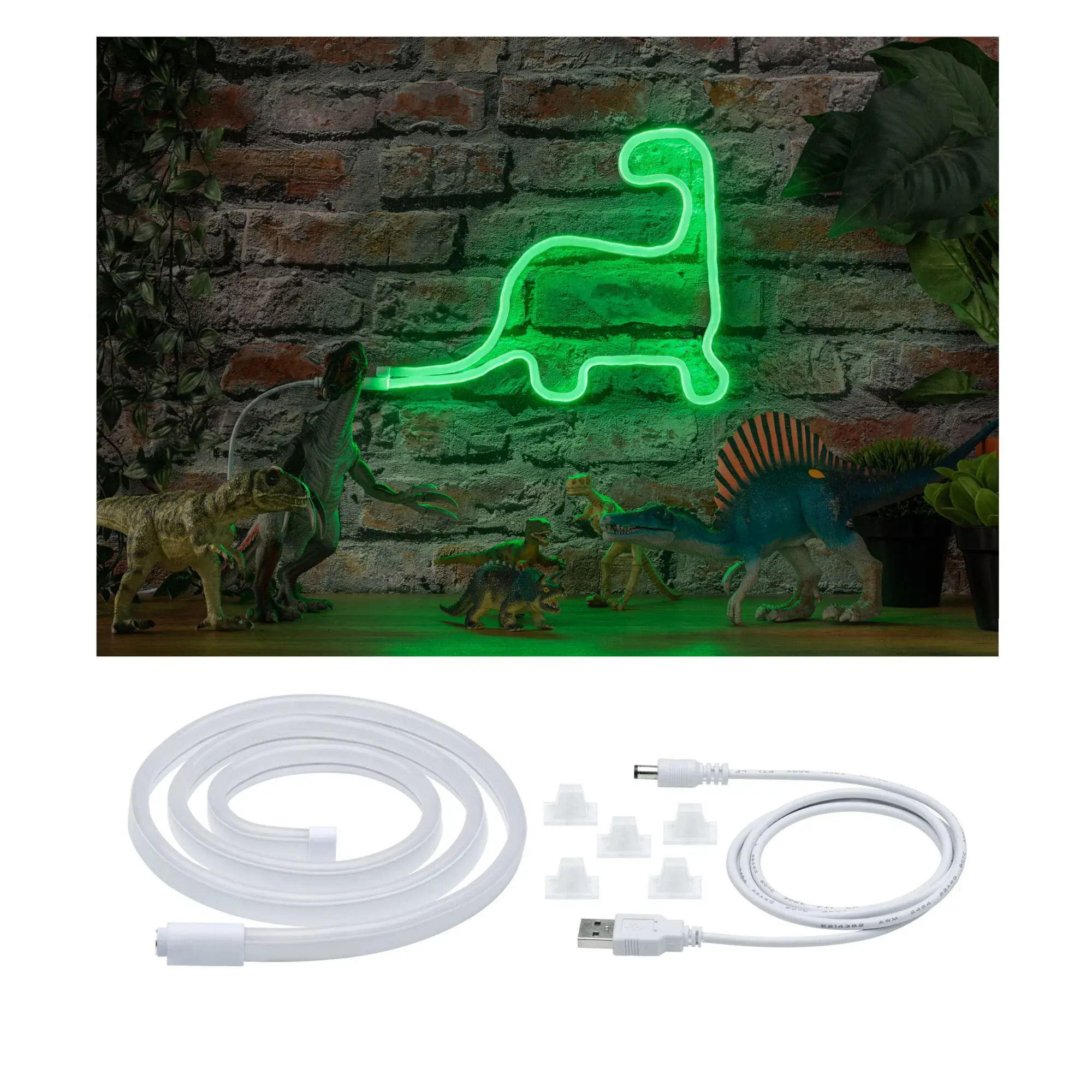 Paulmann LED-Streifen Neon Colorflex Kleeblatt 1 m 4,5 W grün