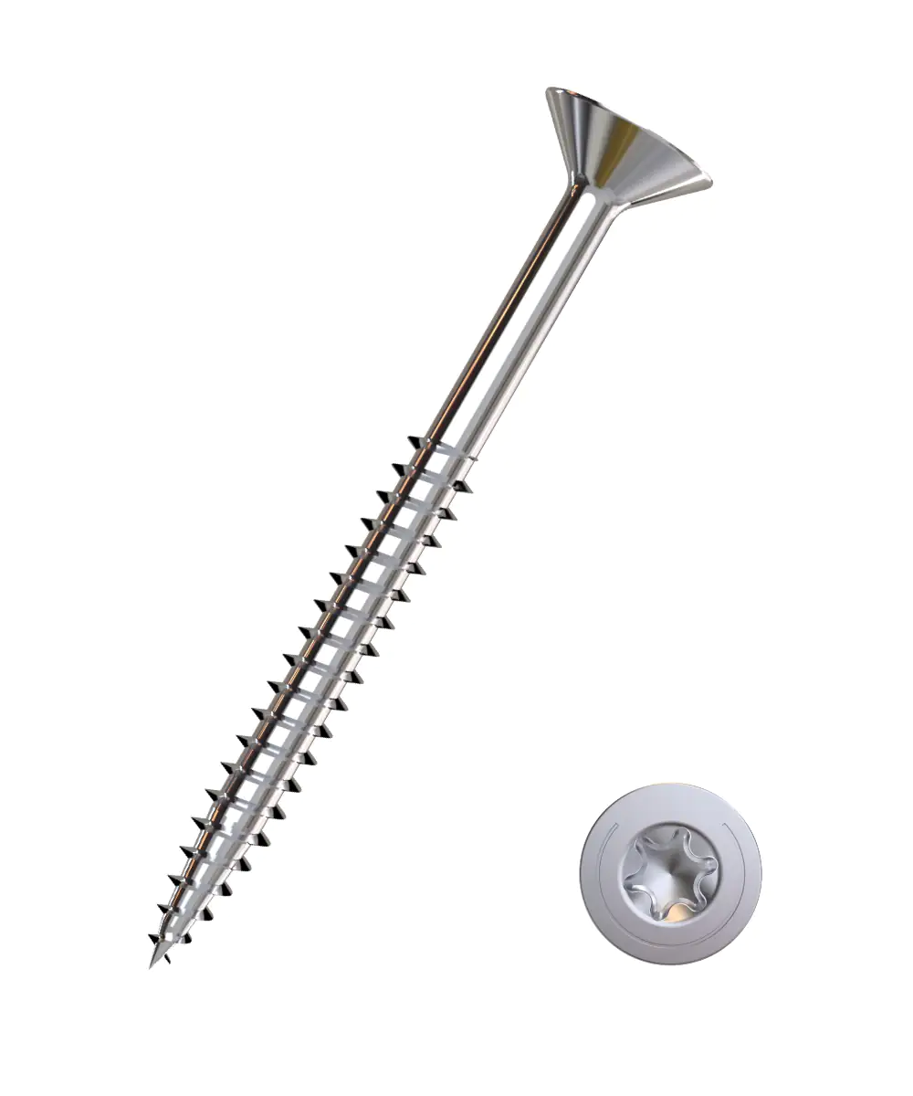 Primaster Spanplattenschrauben 5,0 x 60 mm TX25 - 80 Stück Edelstahl