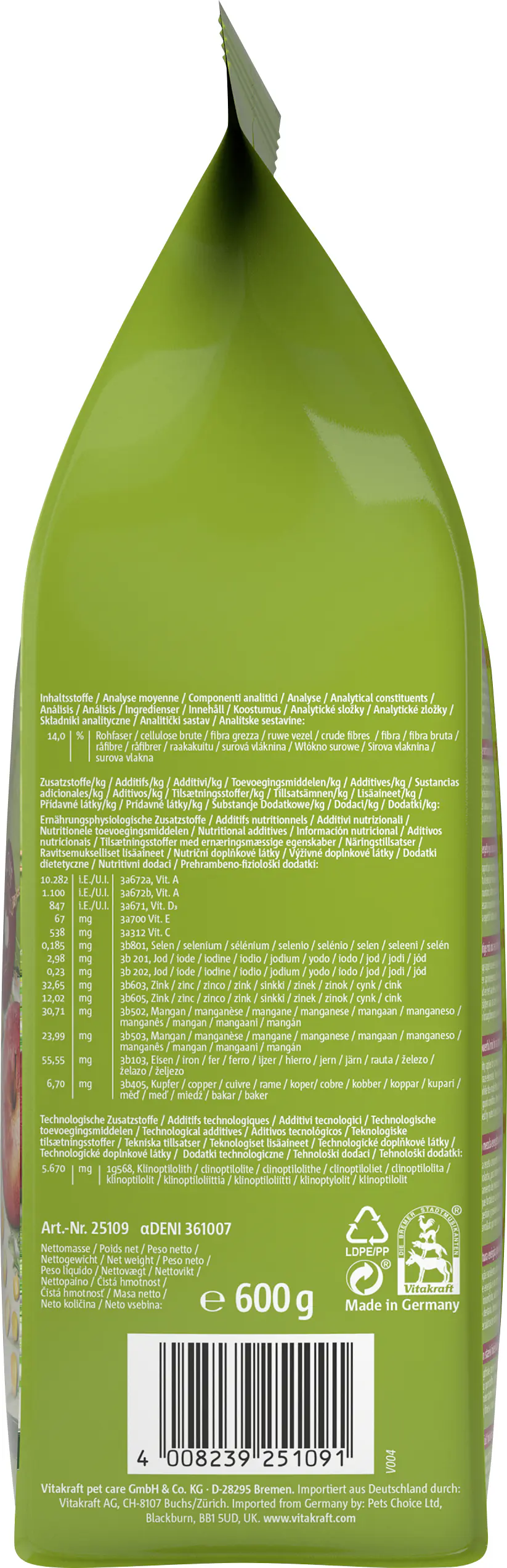 Vitakraft LIFE Power 600 g