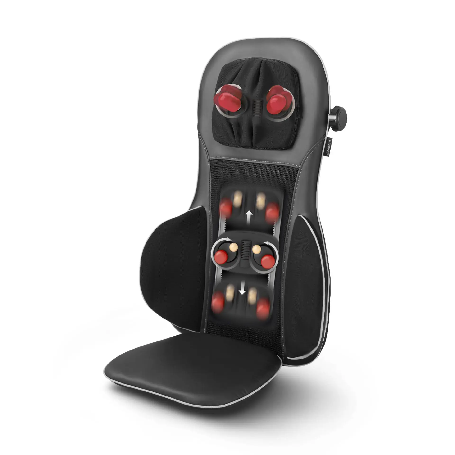 Medisana Massagesitzauflage MC 823 schwarz, Maße: ca. 110 x 42,5 x 18 cm