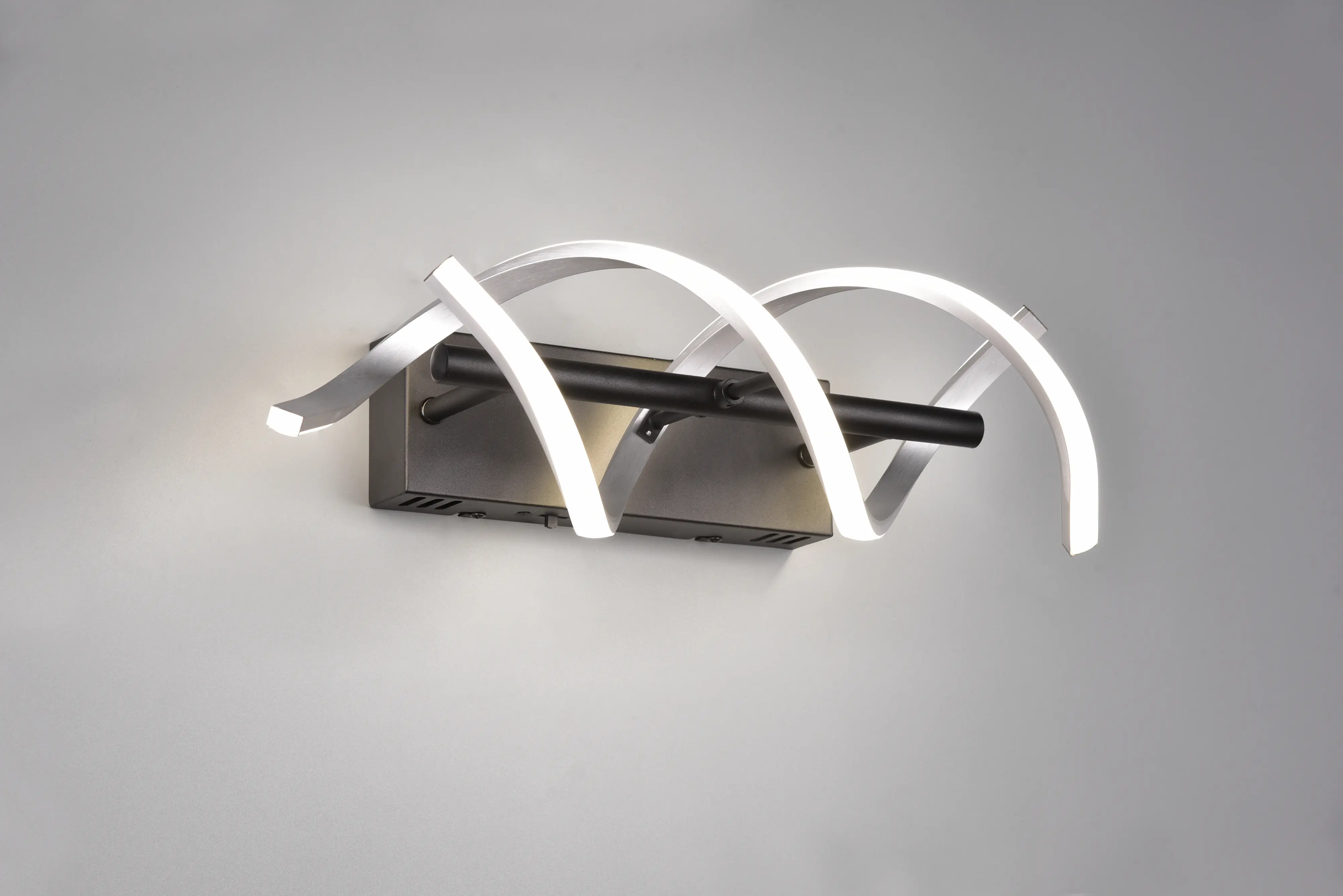 Trio LED-Wandleuchte Sequence 13,5 x 46 cm warmweiß-neutralweiß aluminium dimmbar