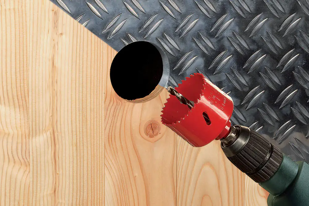 Wolfcraft Lochsäge Ø 25 mm Bimetall inkl. Schaft und Bohrer