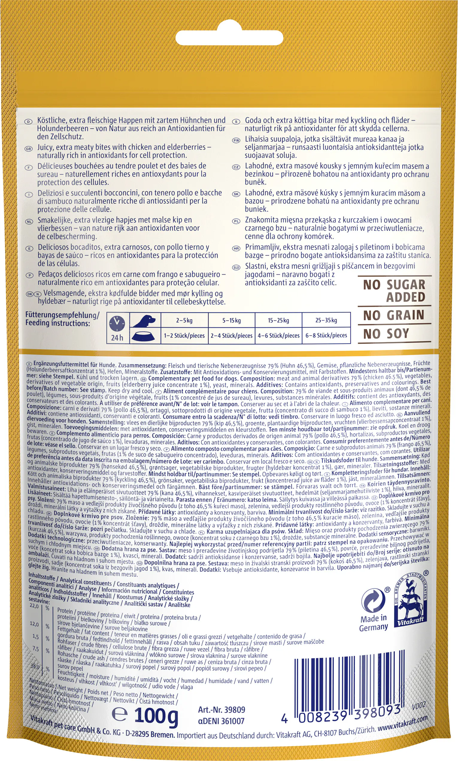 Vitakraft Treaties® + Superfood Holunder 100 g