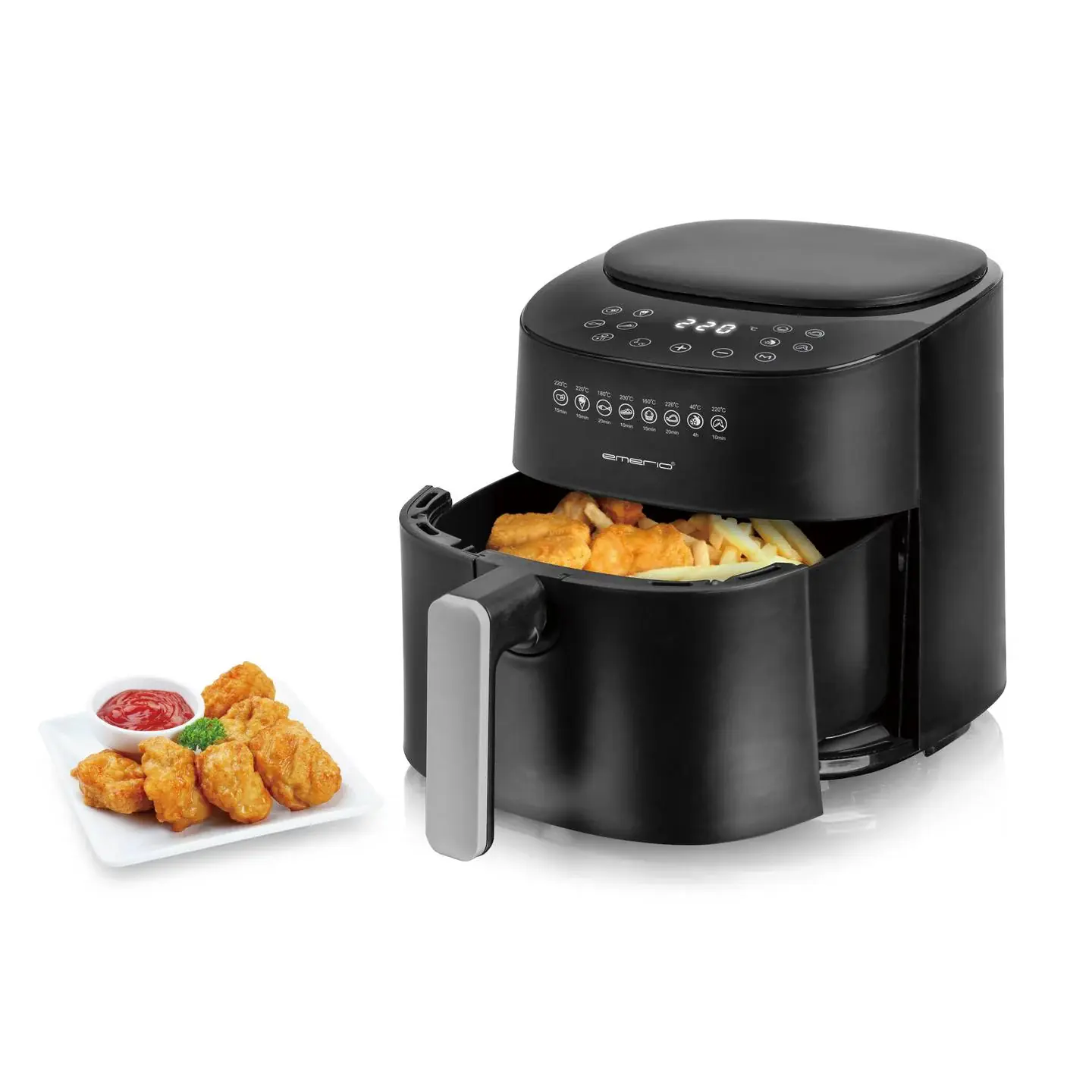 Emerio Heißluftfritteuse AF-129369 1300 W 4,5 l Behälter