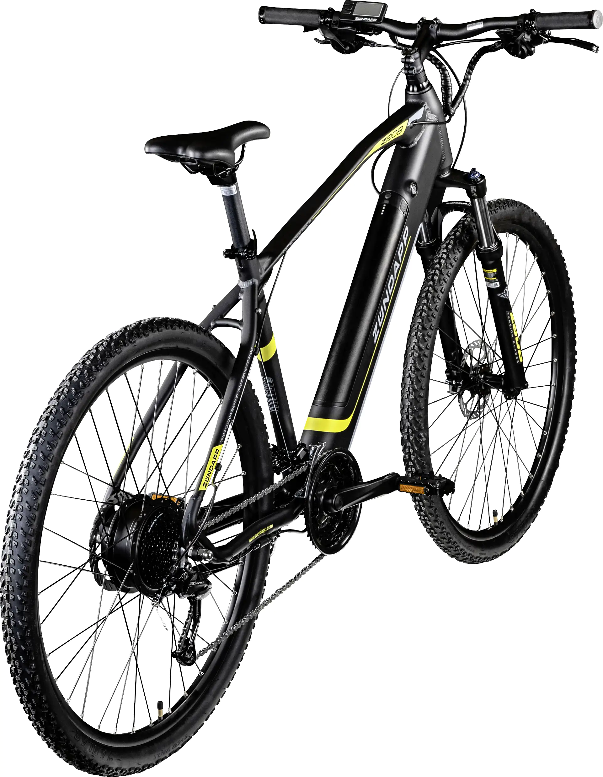 Zündapp E-Bike MTB Z808 29 Zoll 10-Gang 504 Wh schwarz gelb