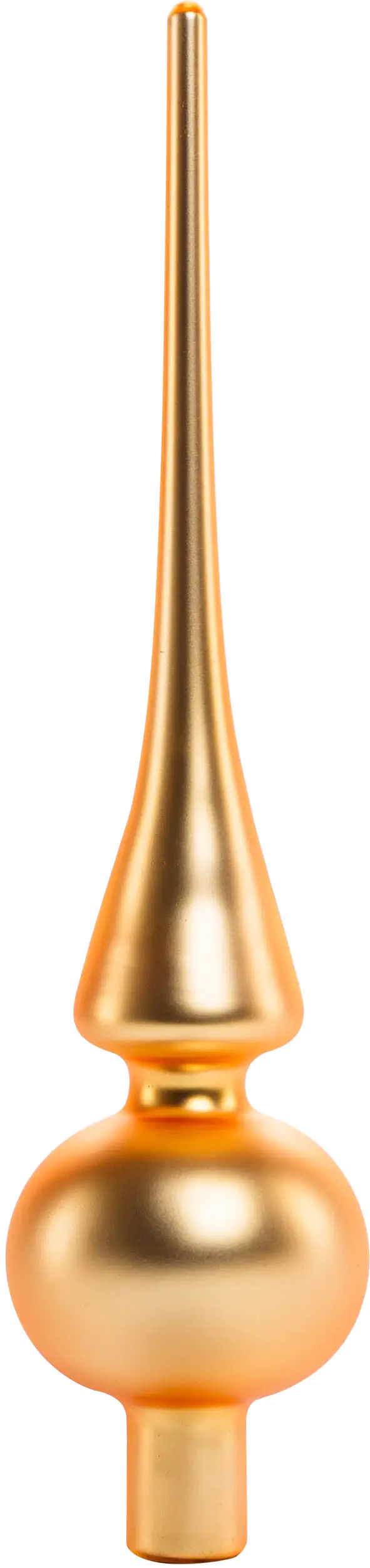 TrendLine Christbaumspitze aus Glas 26 cm gold matt