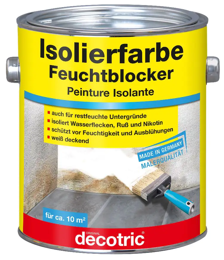 Decotric Isolierfarbe Feuchtblocker 2 L weiß
