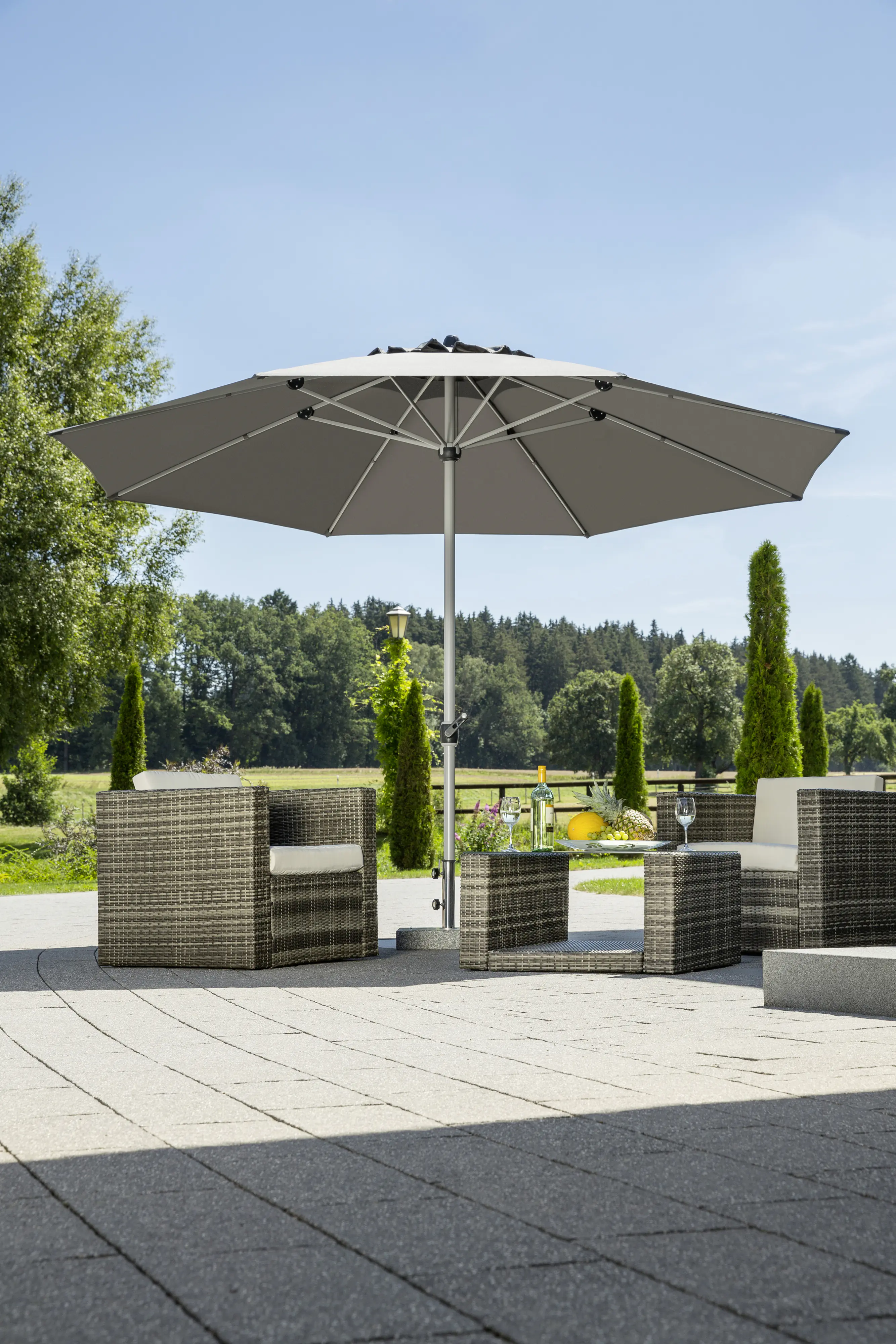 Schneider Sonnenschirm Gemini anthrazit Ø 360 cm