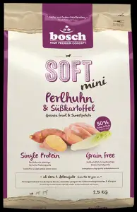 Bosch Hundetrockenfutter Adult Mini Soft 2,5 kg Perlhuhn & Süßkartoffel
