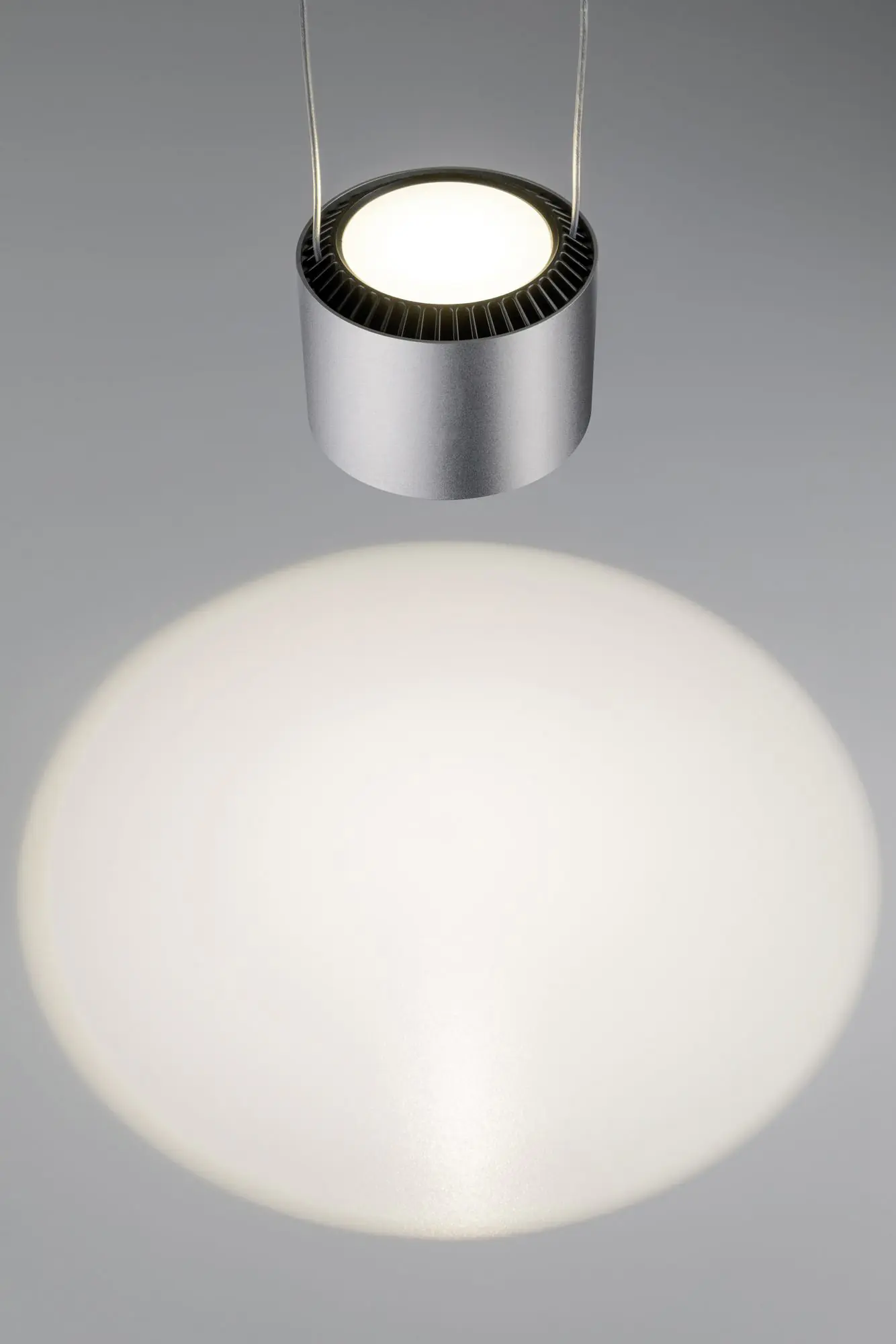Paulmann URail LED Pendel Aldan chrom-schwarz Ø 9,8 cm warmweiß dimmbar