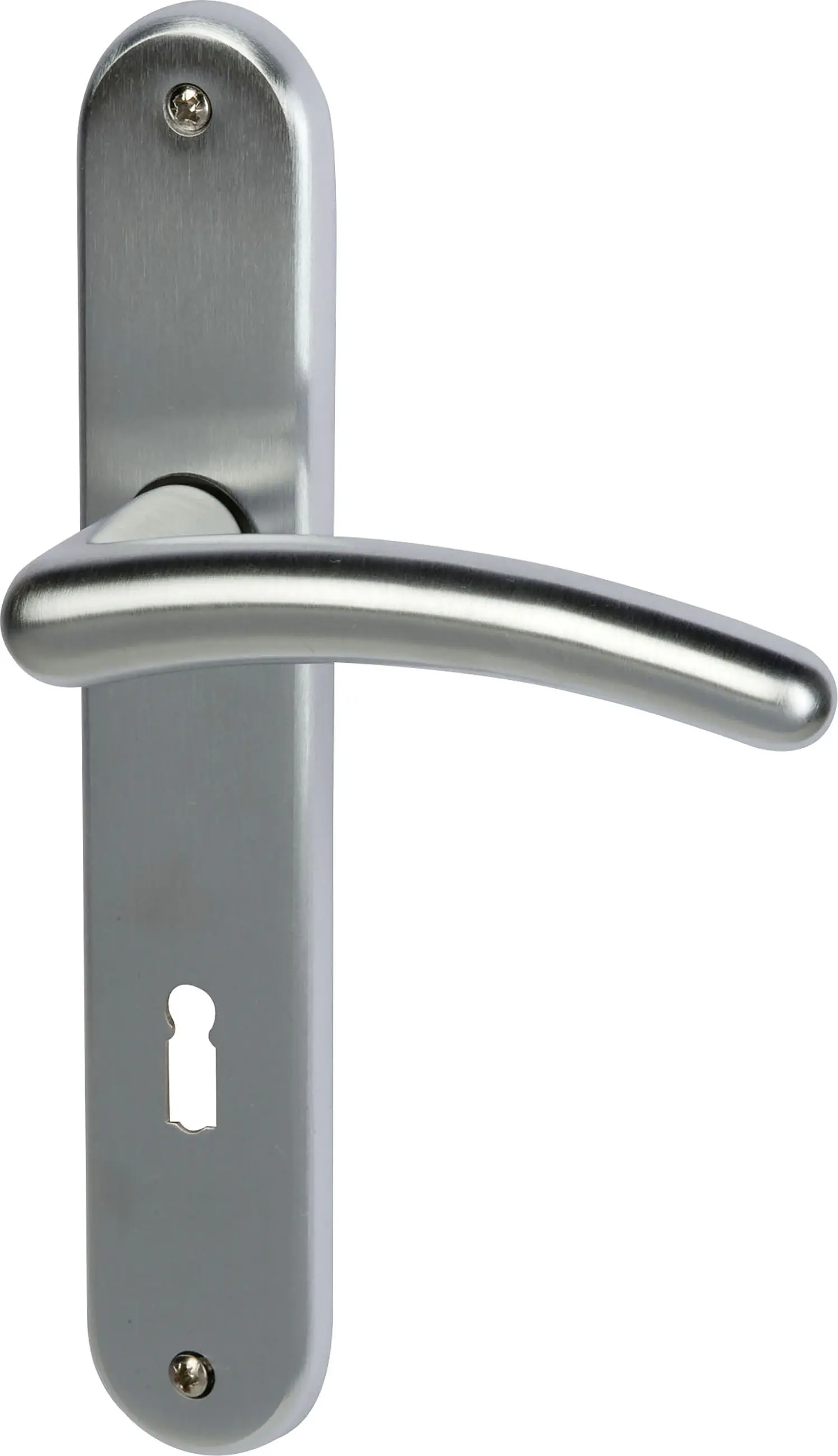 Südmetall Türgriff-Garnitur Langschild Franziska BB Messing Chrom satiniert silber 225 x 40 mm