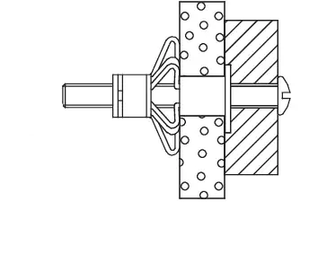 Fischer Hohlraumdübel aus Metall 5.0 x 52 mm - 4 Stück